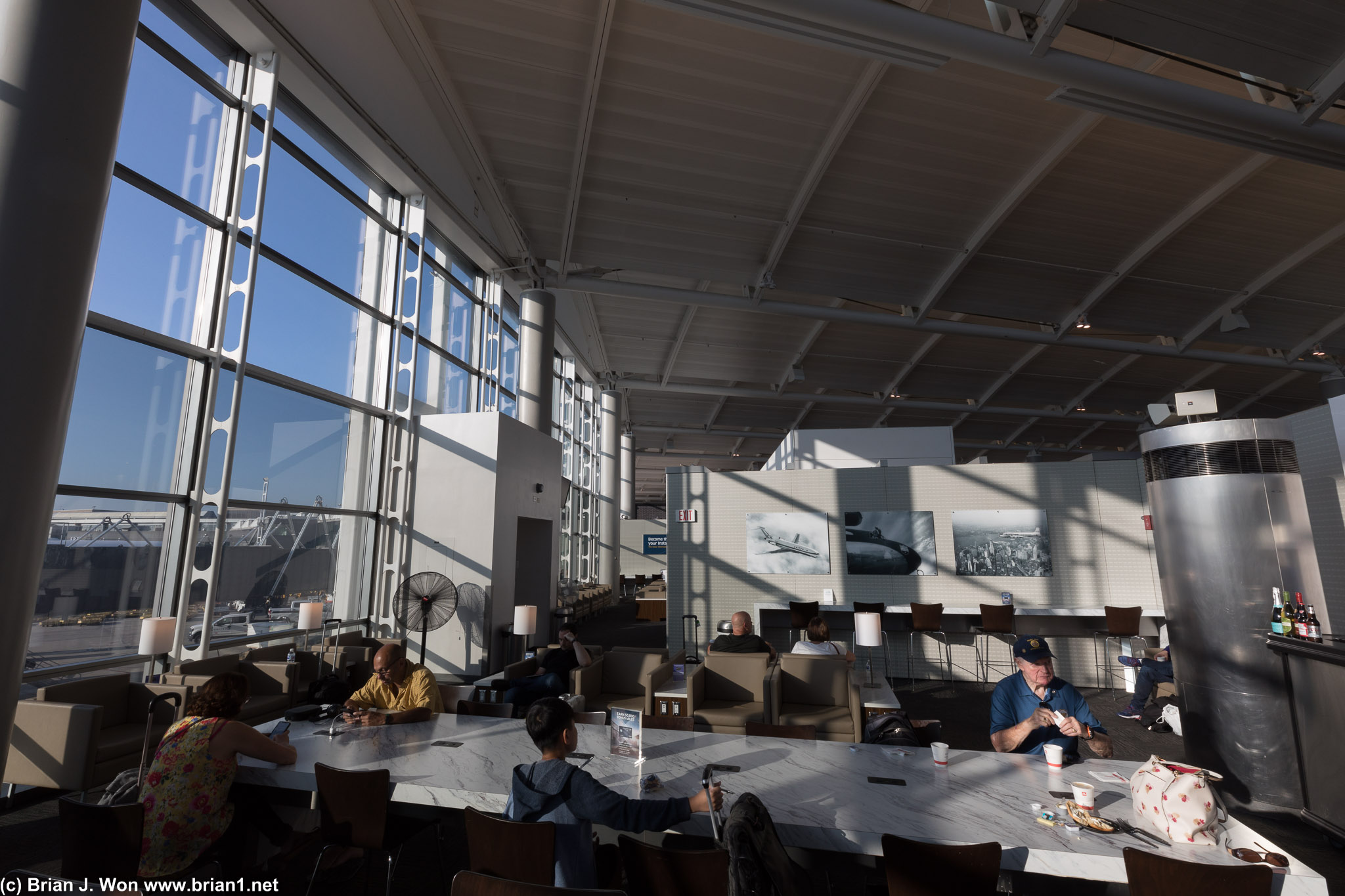 Temporary United Club at EWR. Actually has better views than any of the permanent locations.