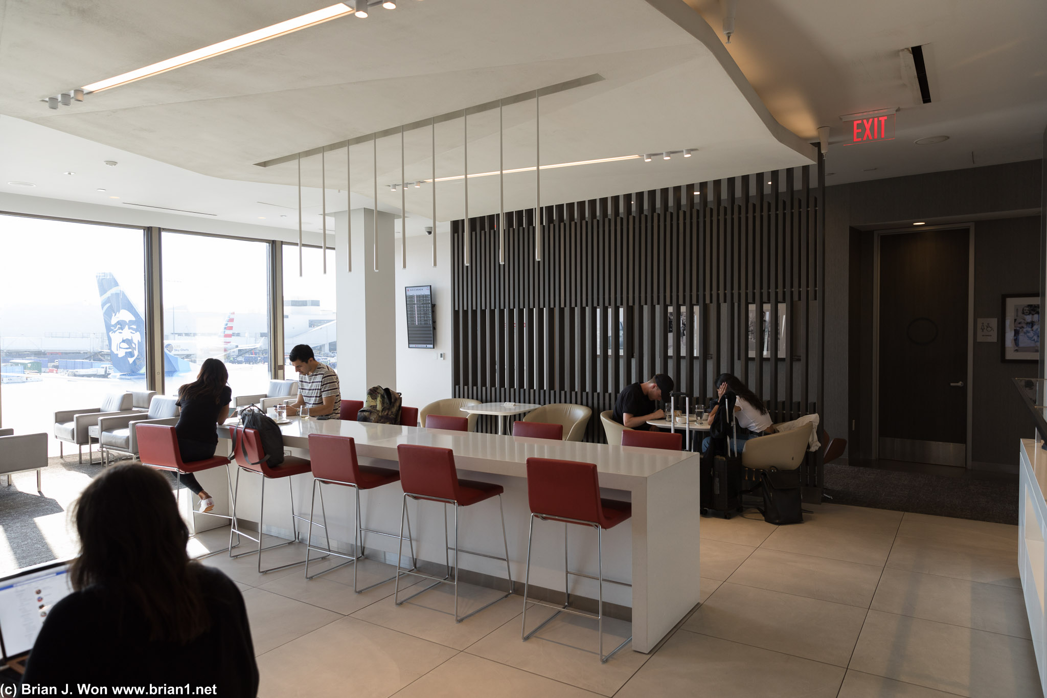 Air Canada Maple Leaf Lounge, Terminal 6, LAX.
