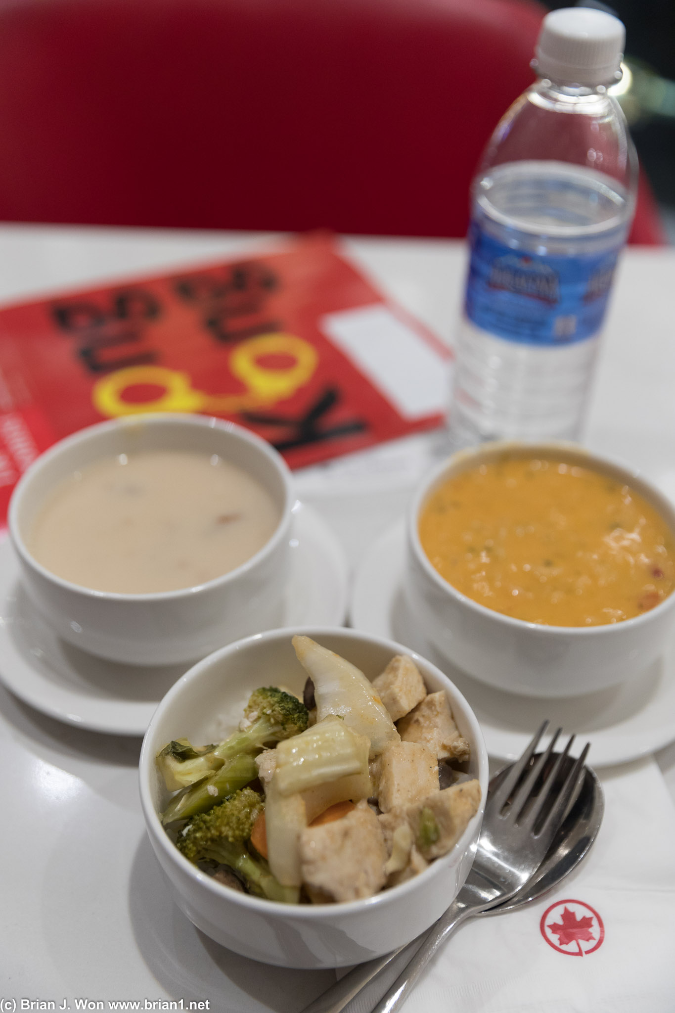 Yes, lunch was the Air Canada Lounge at... 6pm.