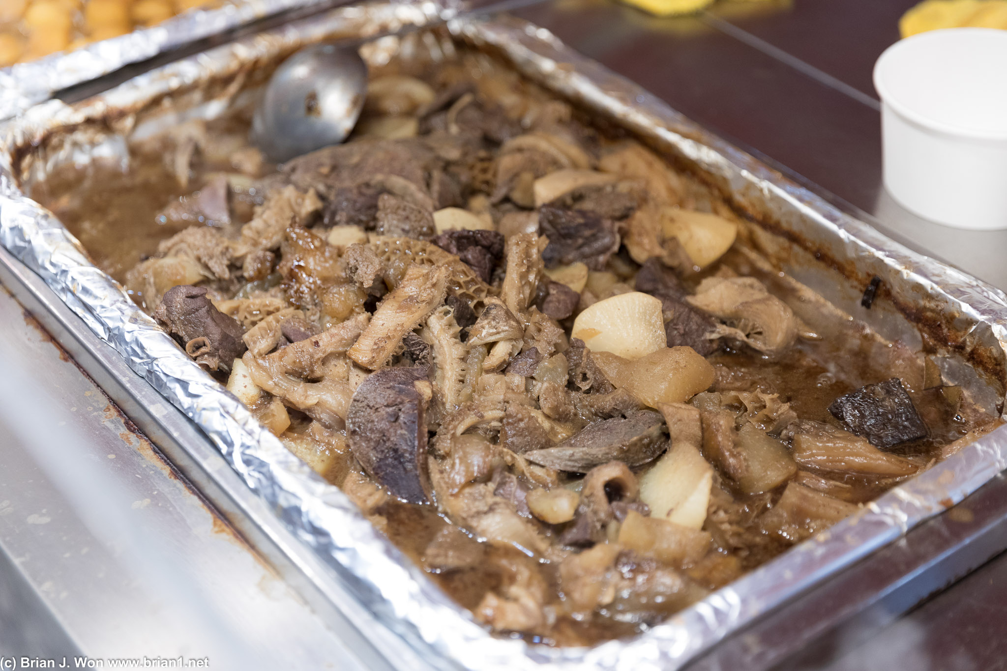 And beef tripe.