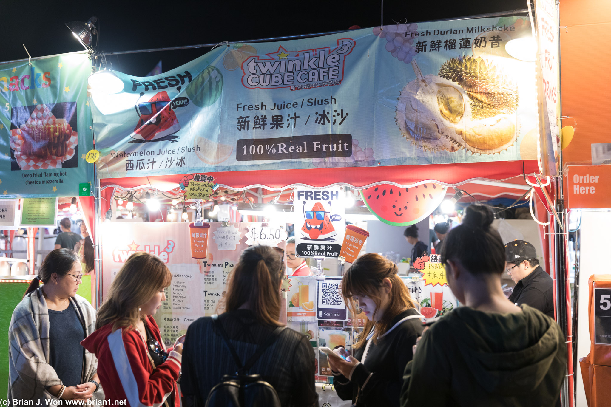 Durian sold here.