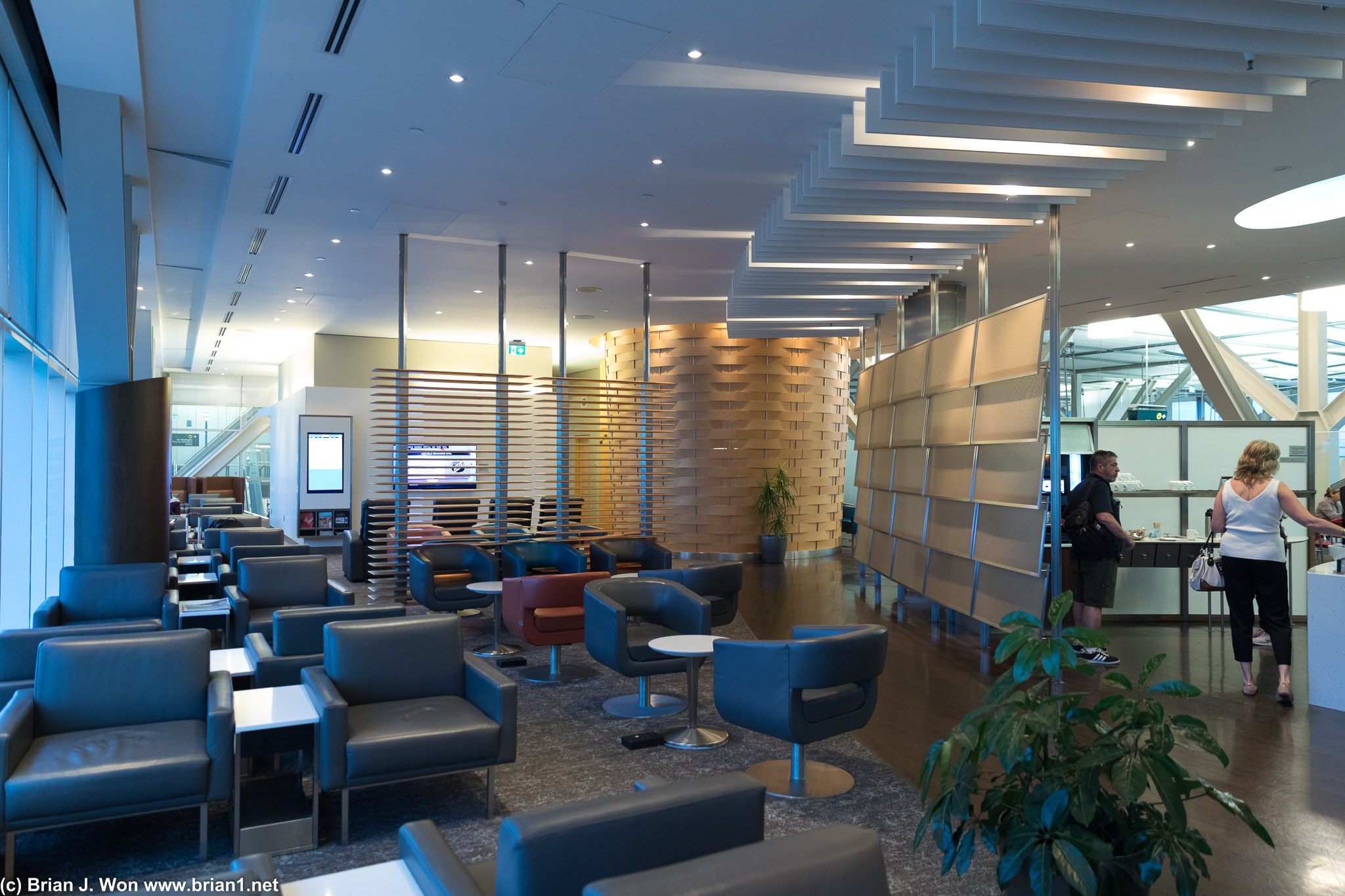 Air Canada Maple Leaf Lounge, US Pre-Clearance area, Vancouver International Airport.