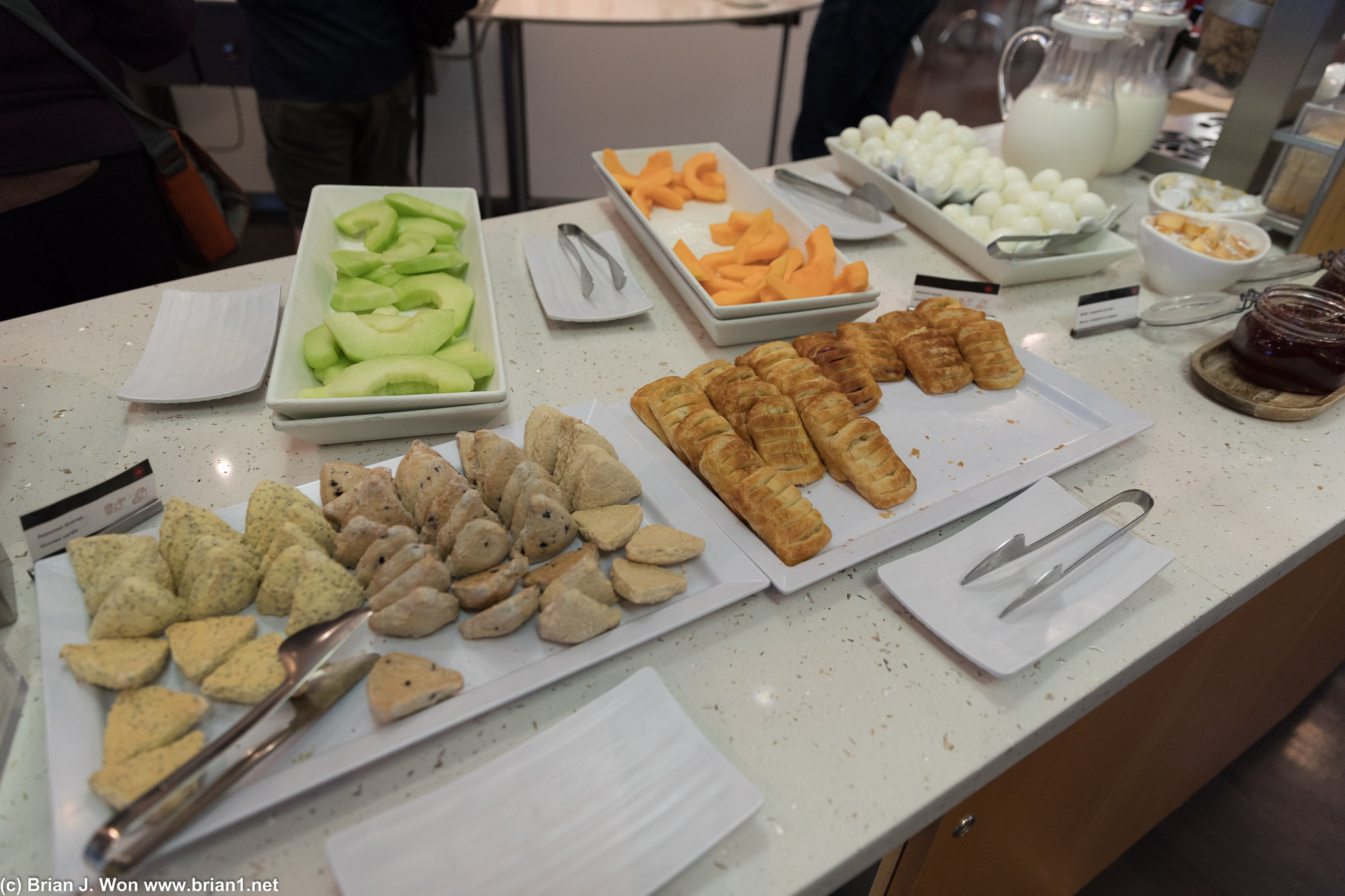 Food was typical domestic lounge sparse, but quite edible.