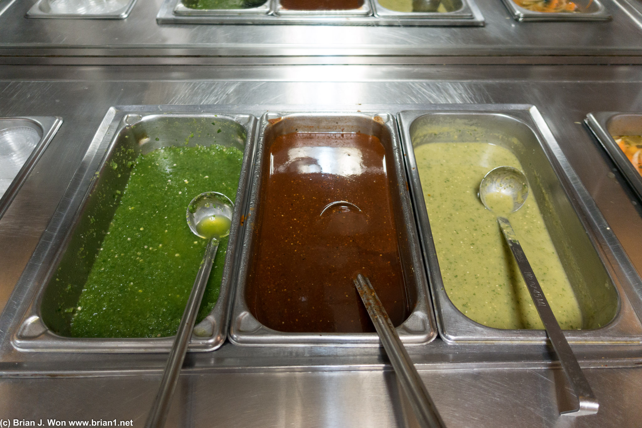 Salsa bar.