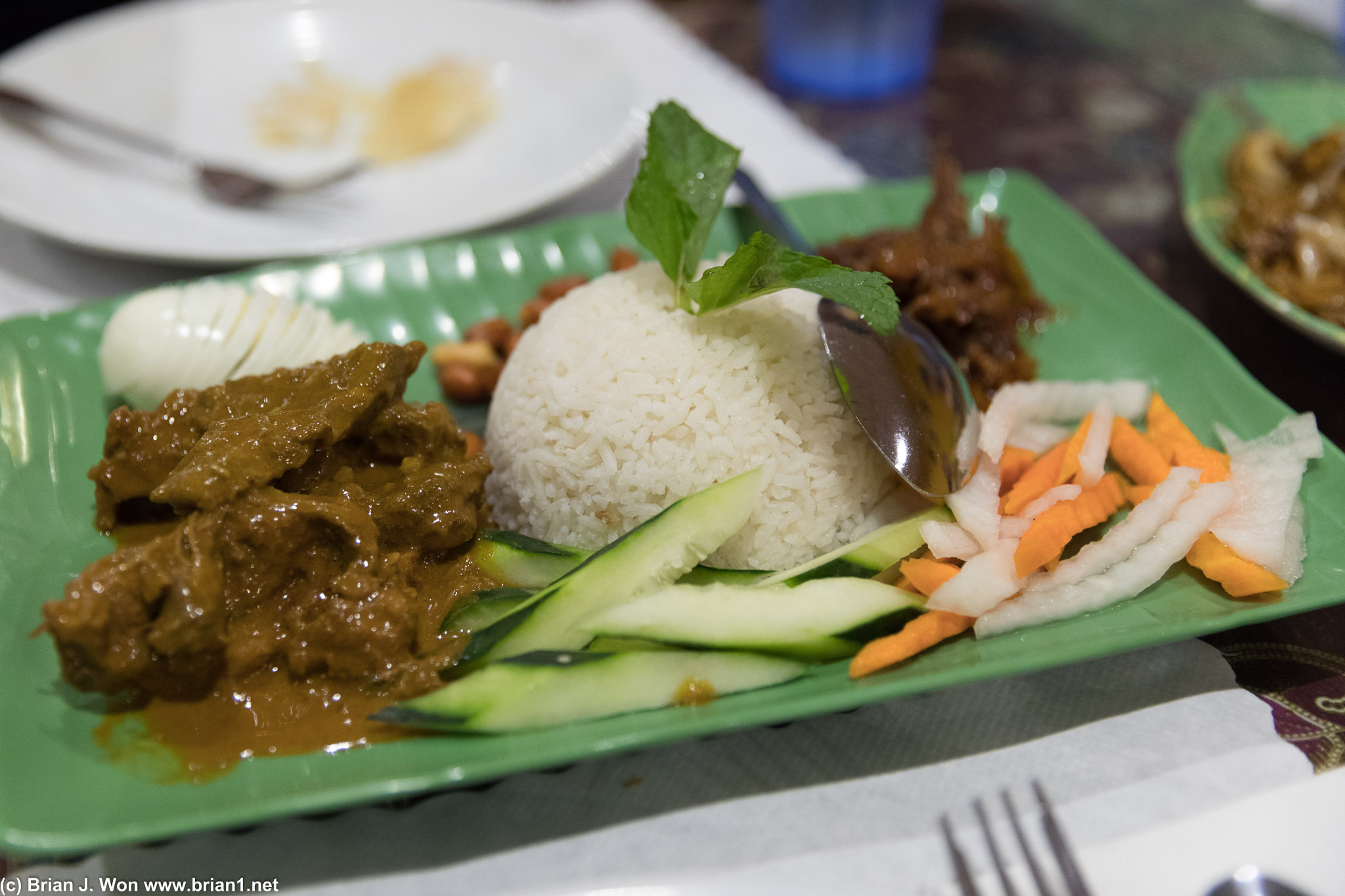 Nasi lemak. Forgettable.
