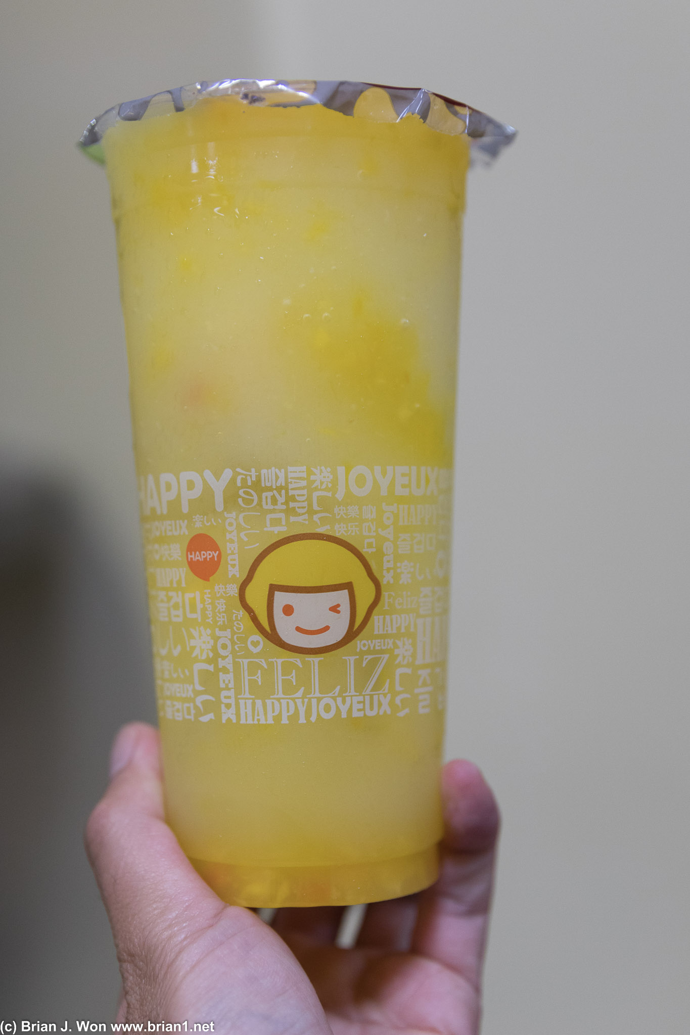 Mmmm lemon slush.