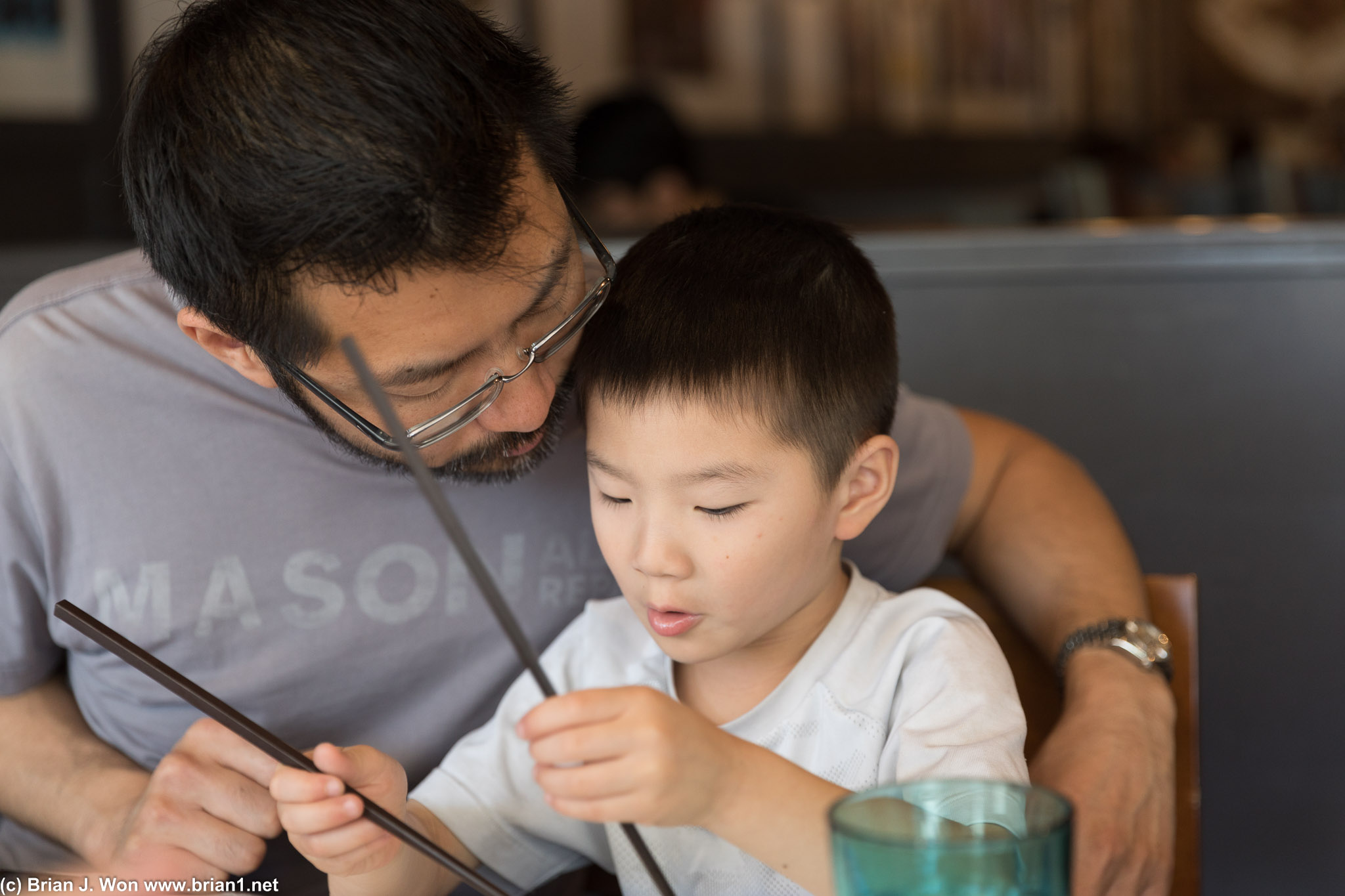 Father-son bonding.