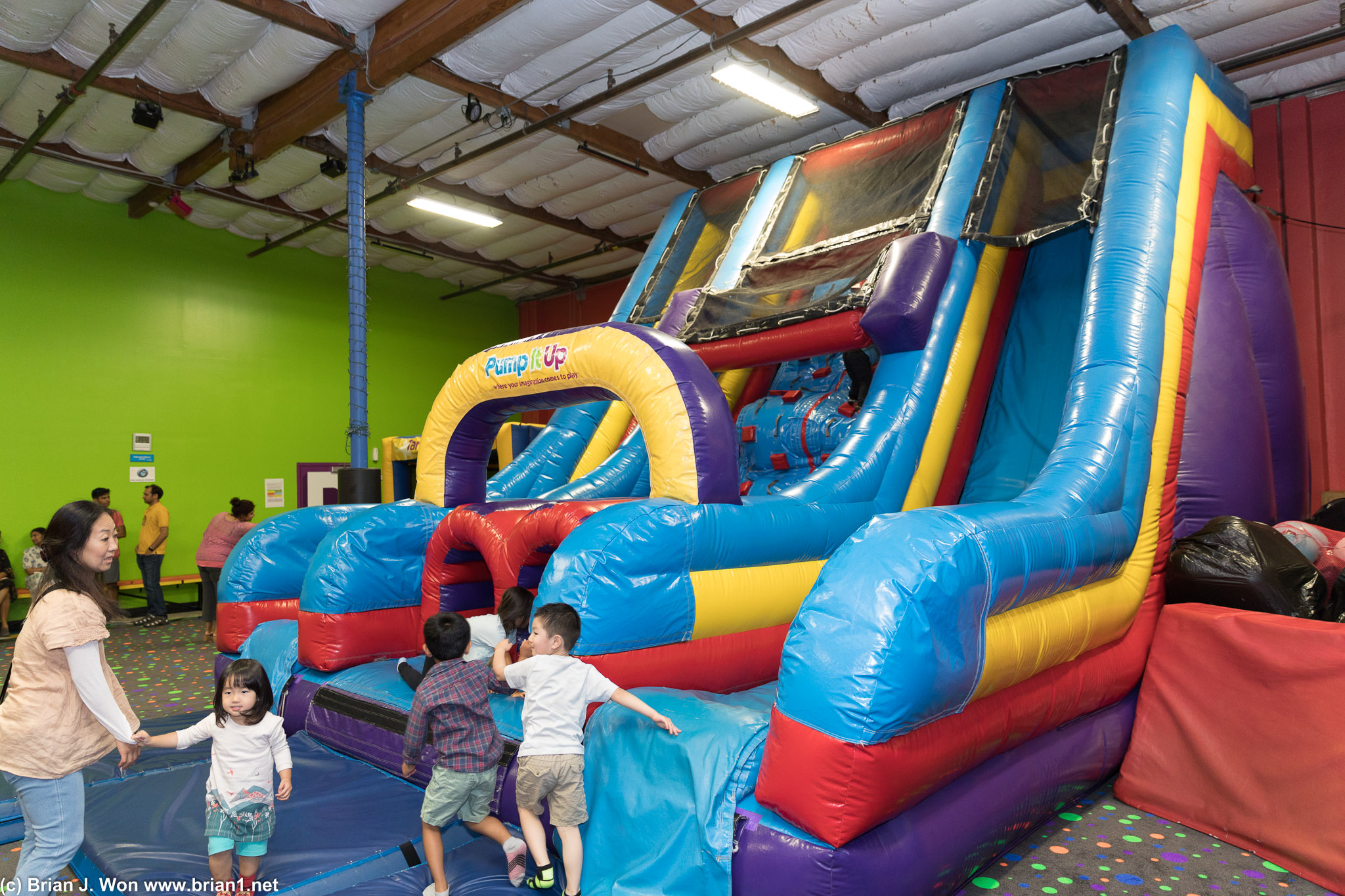 Mason's birthday party at Pump It Up.