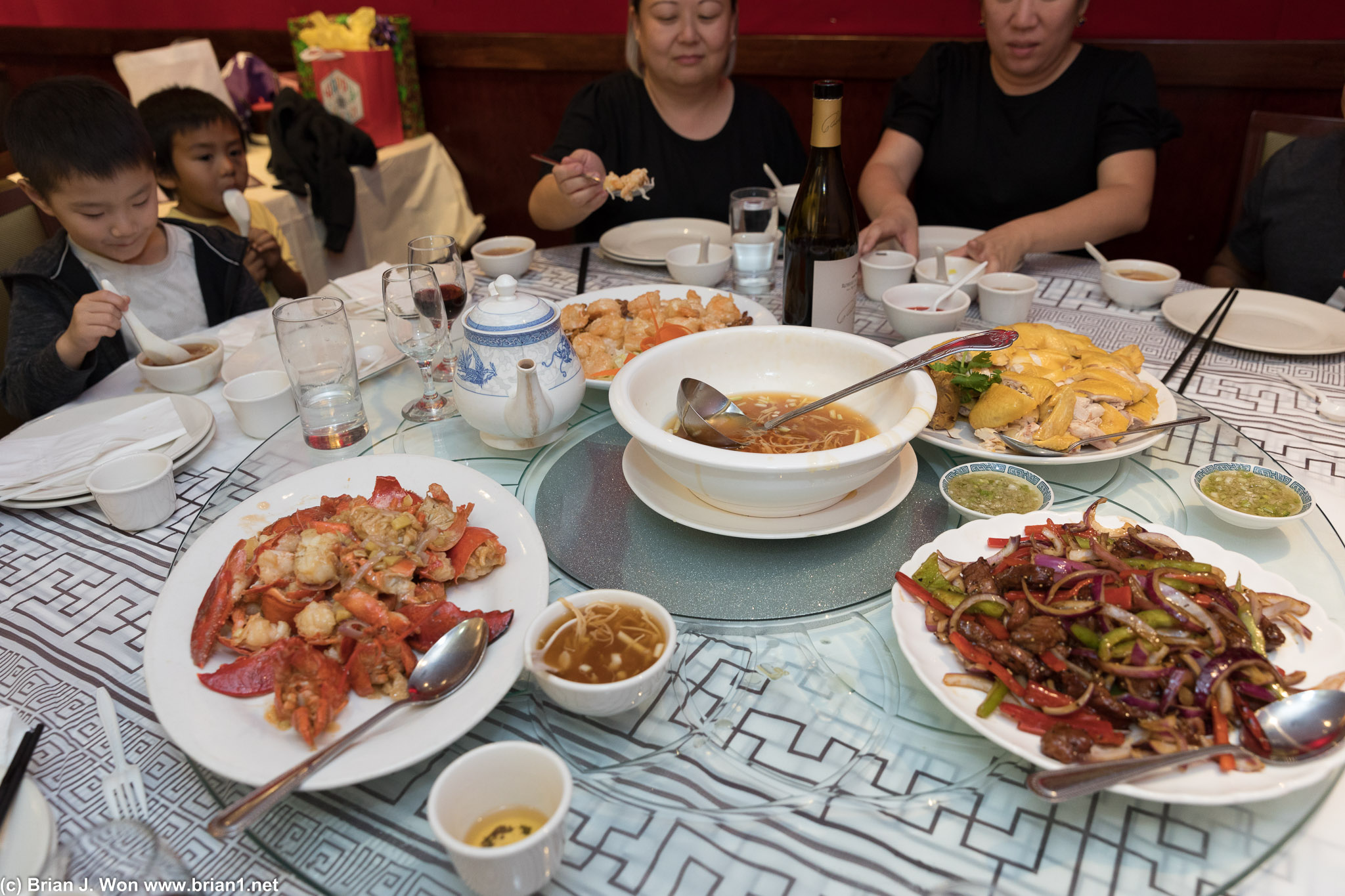 The spread.