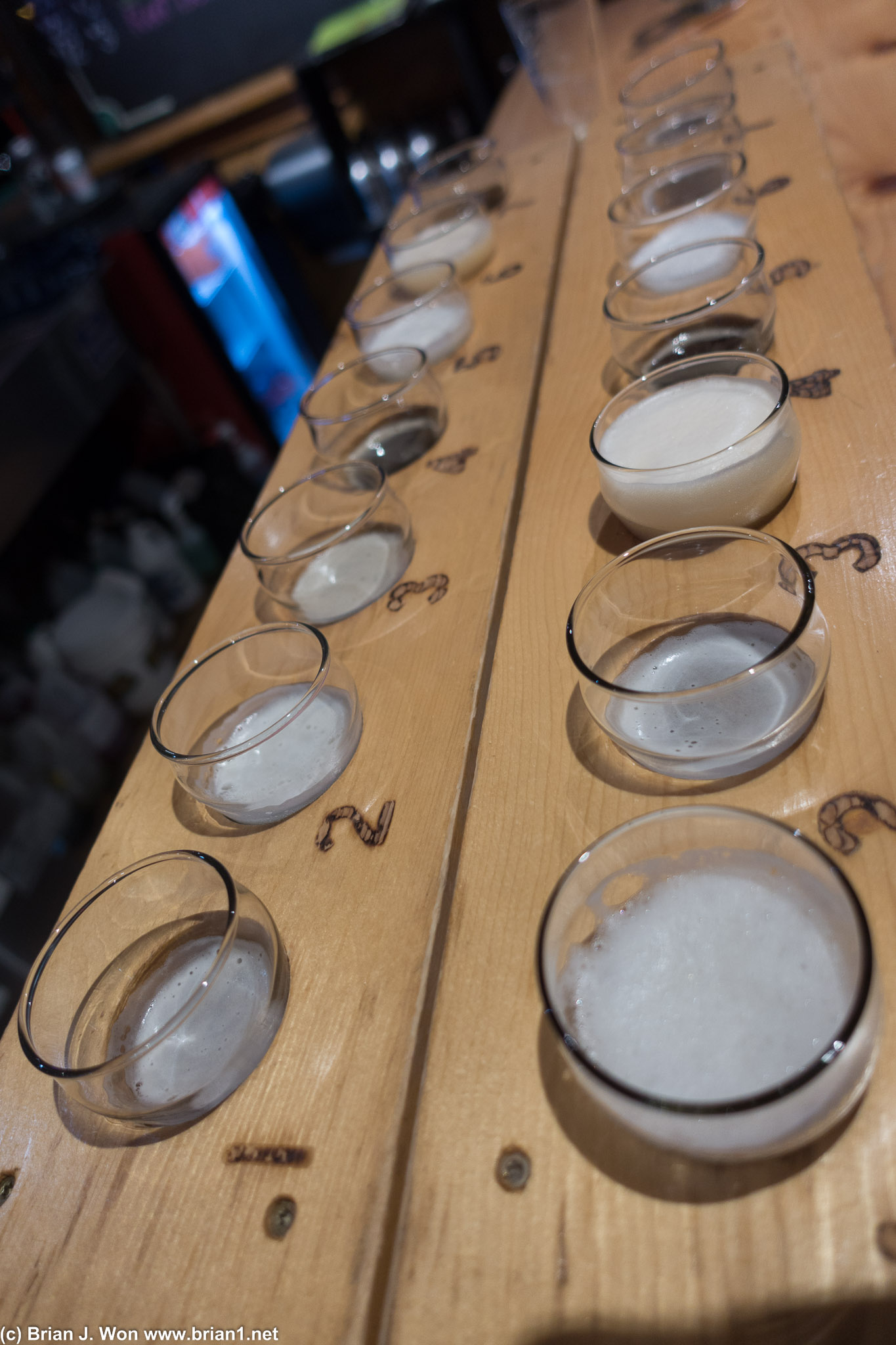 Originals on left, seasonals on right.