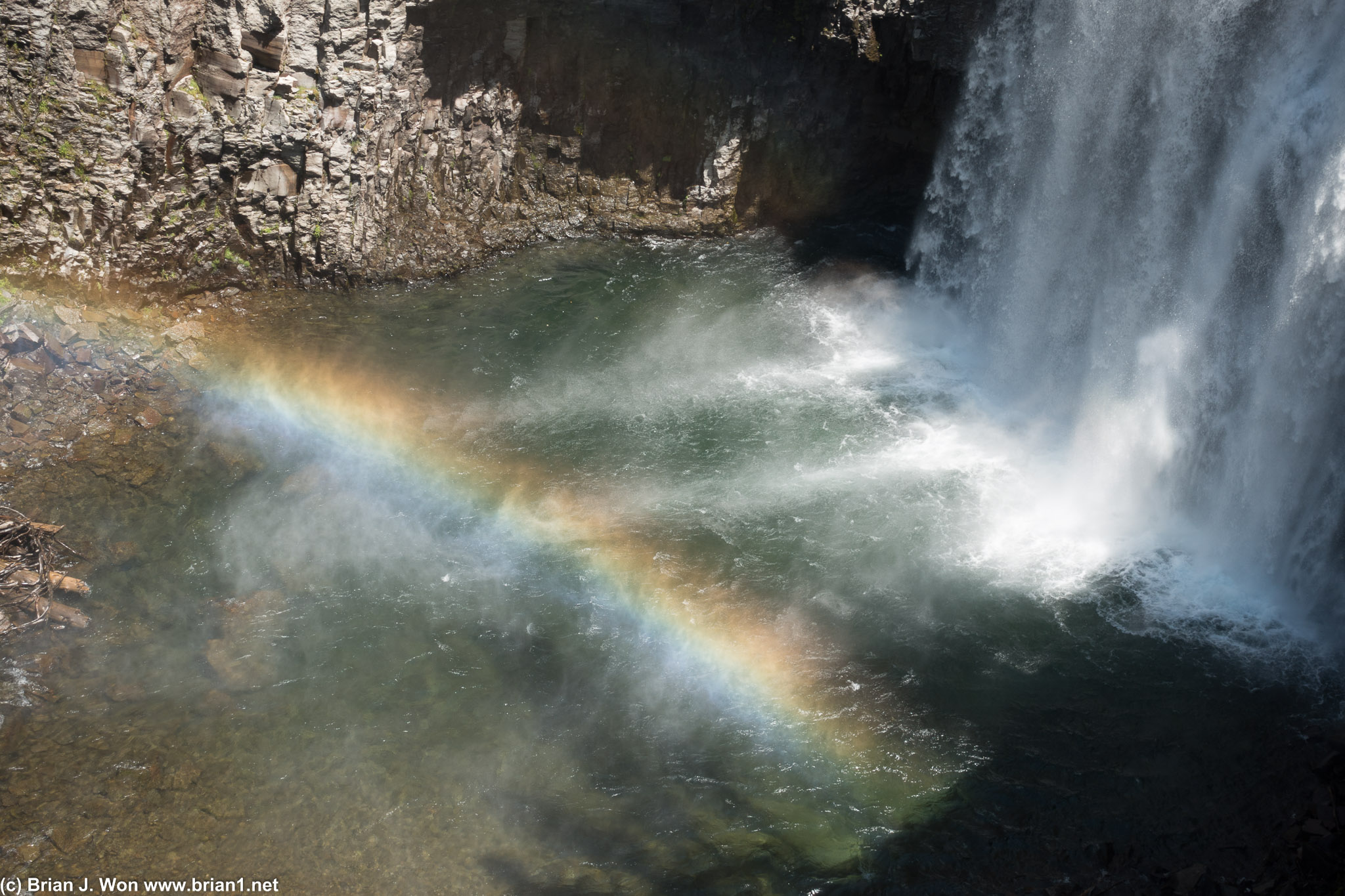 Close-up of the rainbow.