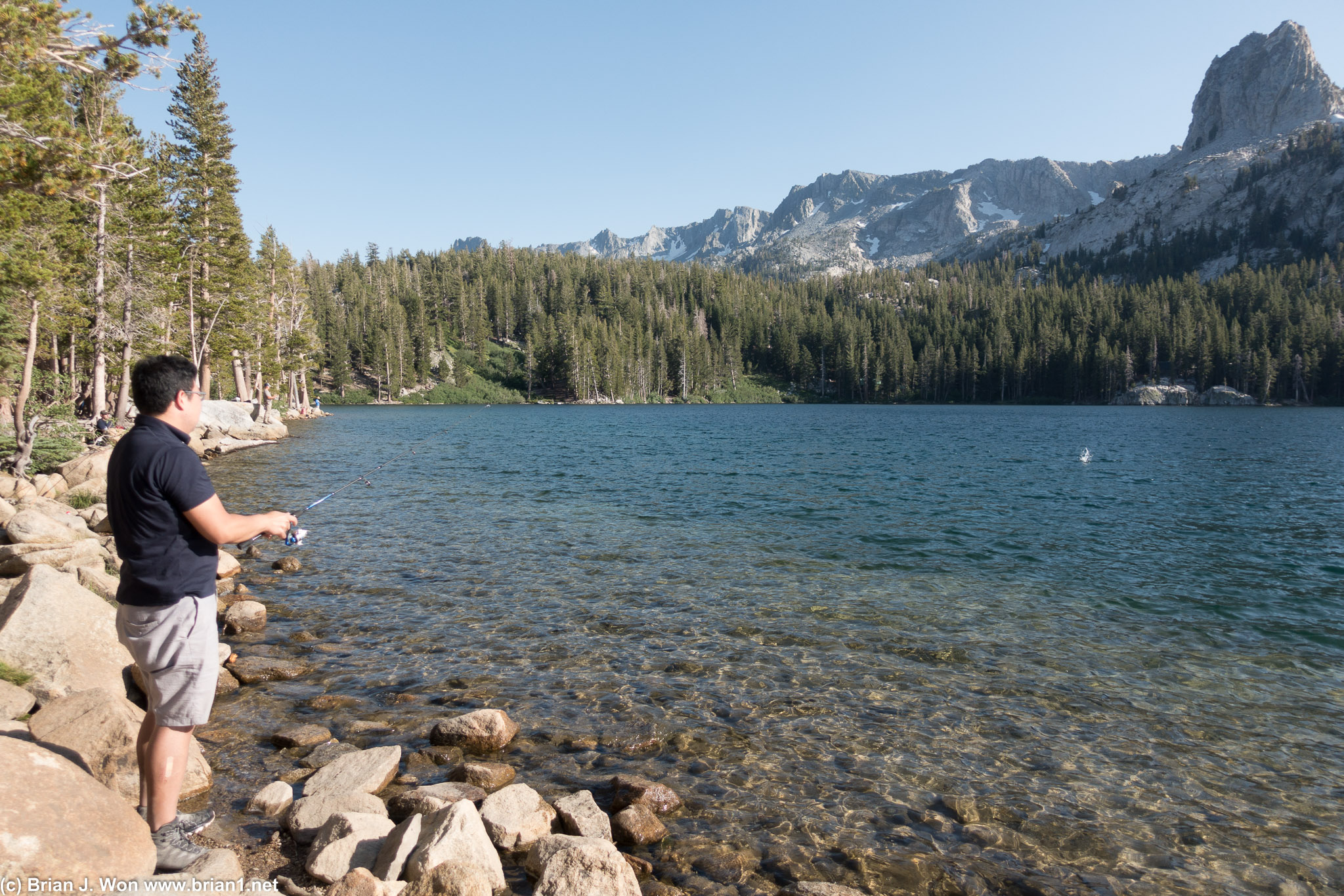 Fishing at Lake George.