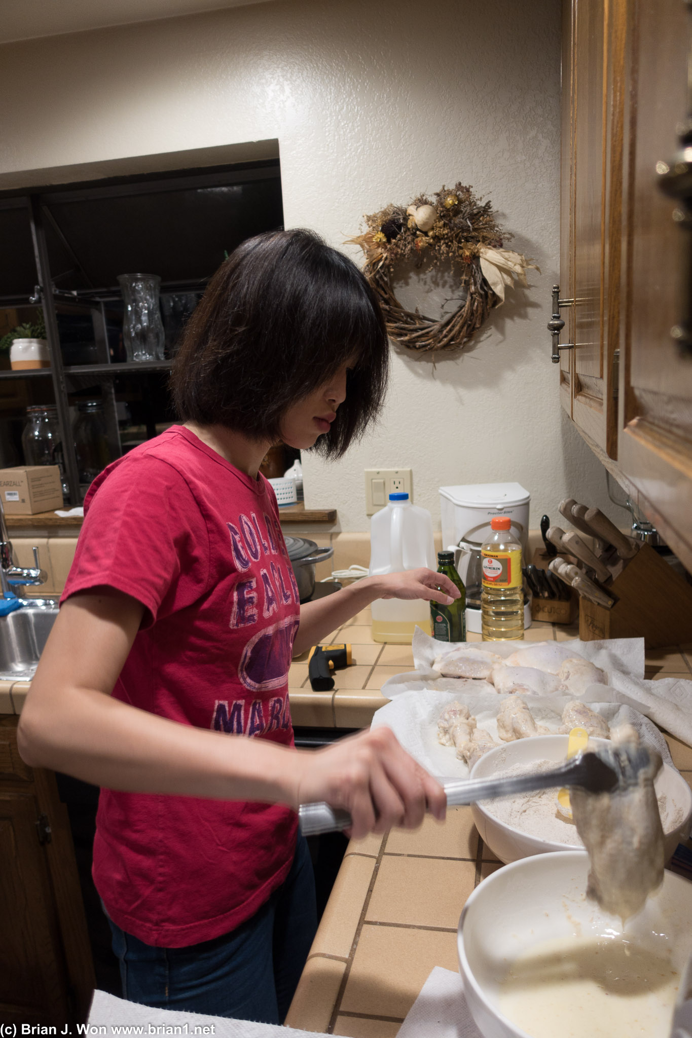 Lulu as sous chef.