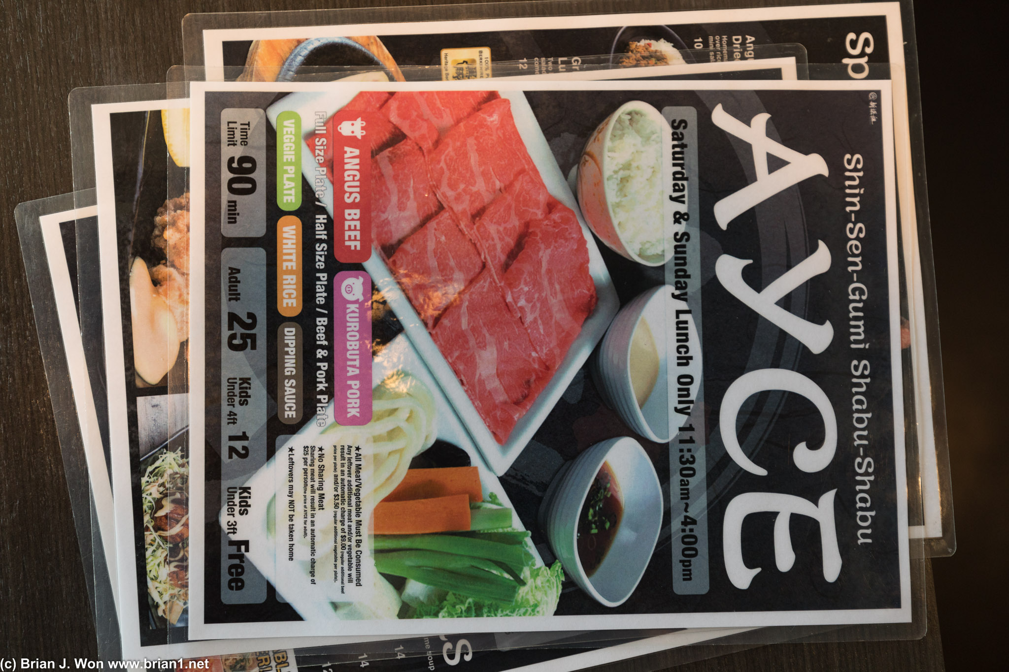 AYCE weekend lunch at Shin Sen Gumi Shabu Shabu!