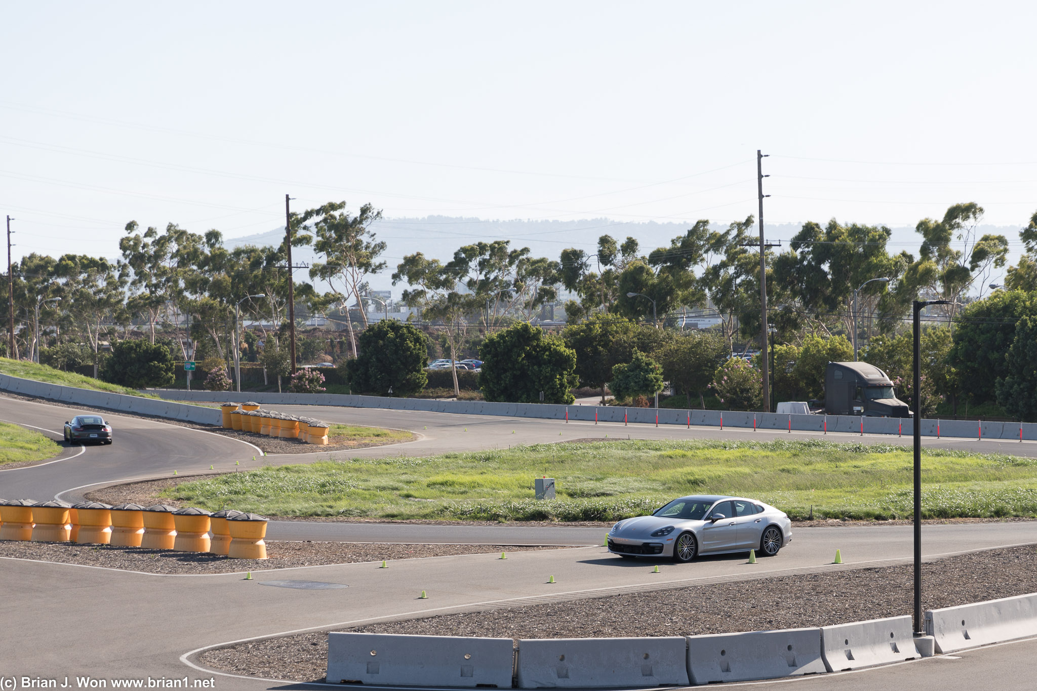 Panamera hybrid on the track.