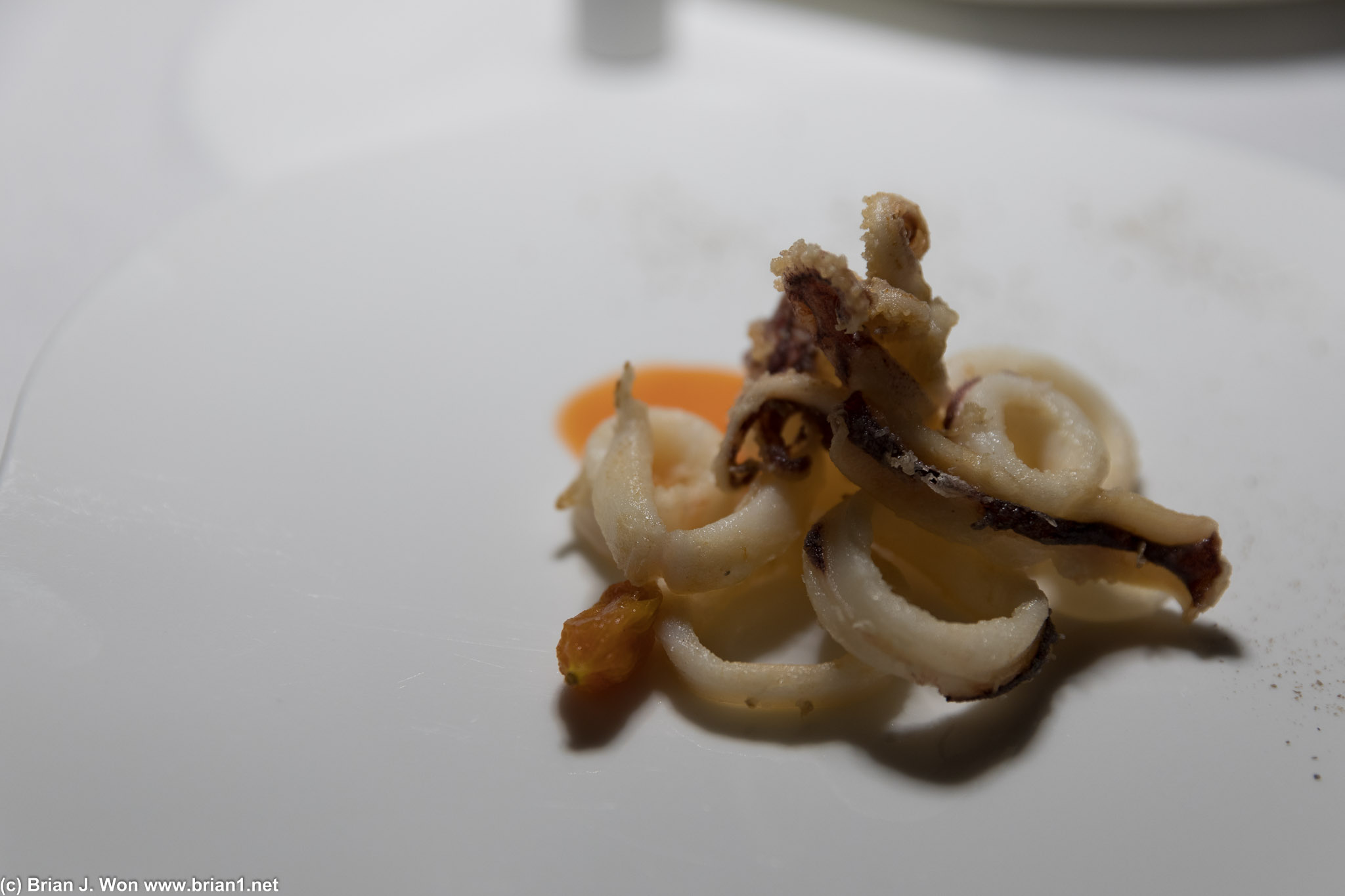 Fried squid. They way oversold this one. Delicate deep fry, but nothing special.