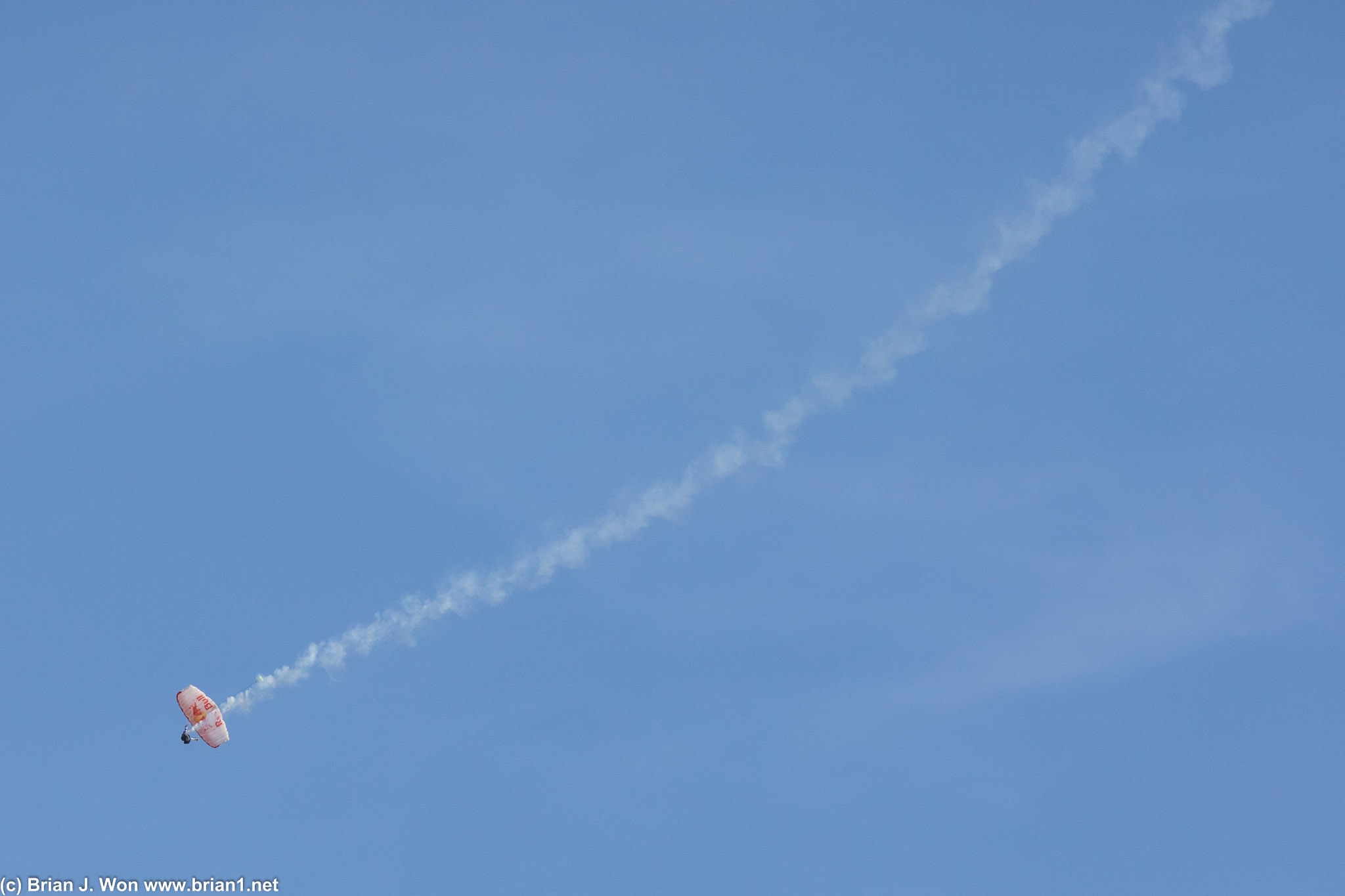Red Bull Racing powered parachutist?