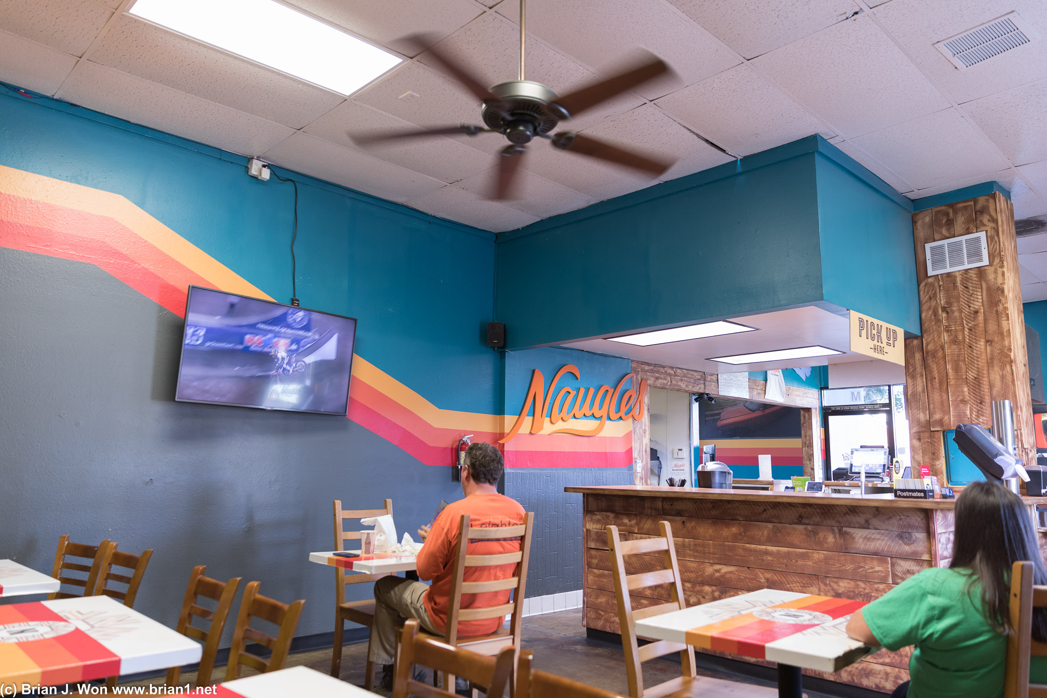 This side of the restaurant feels much more inviting.