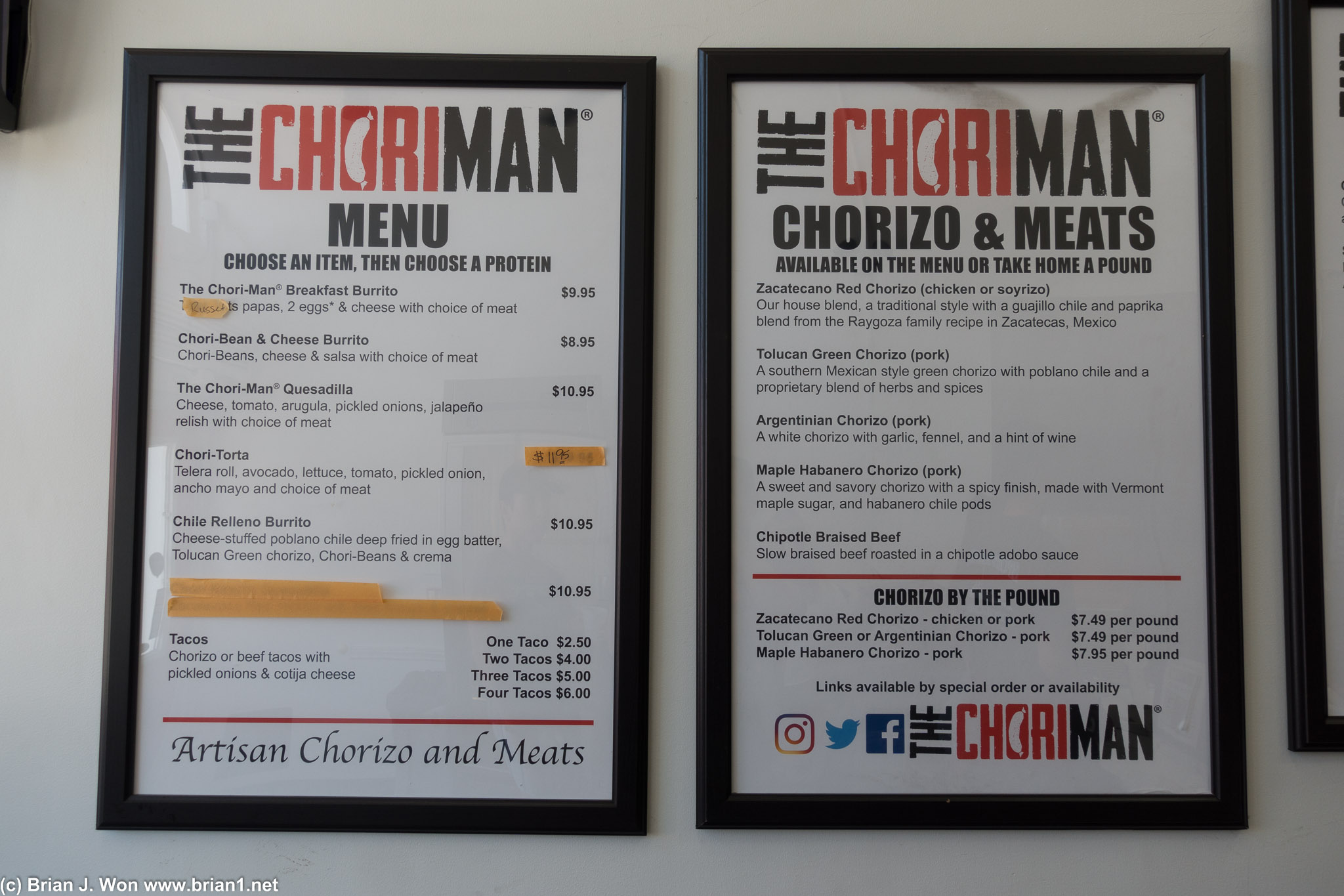 Part of the menu.