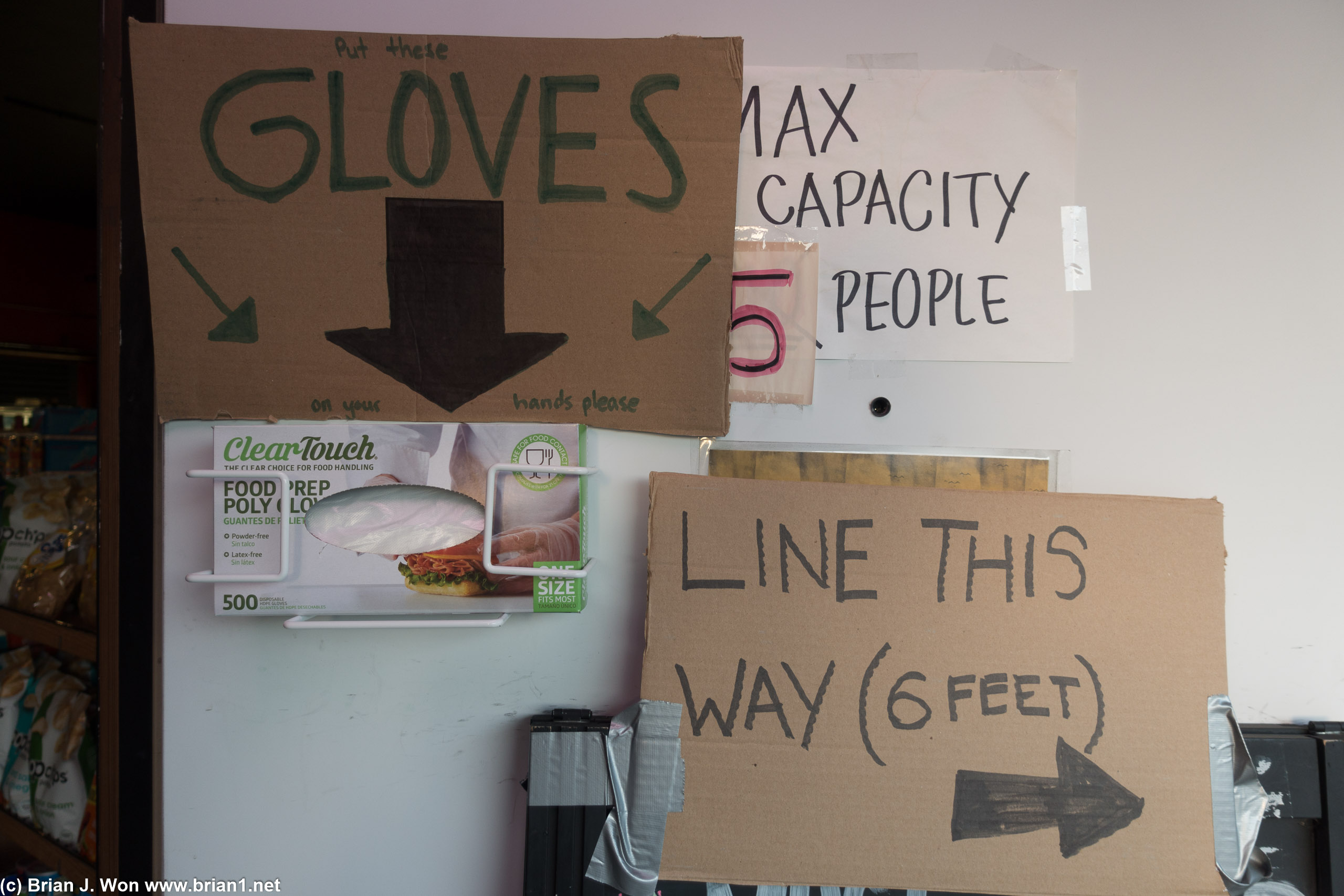 Coronvirus shopping at Blackbeard's Crafts.