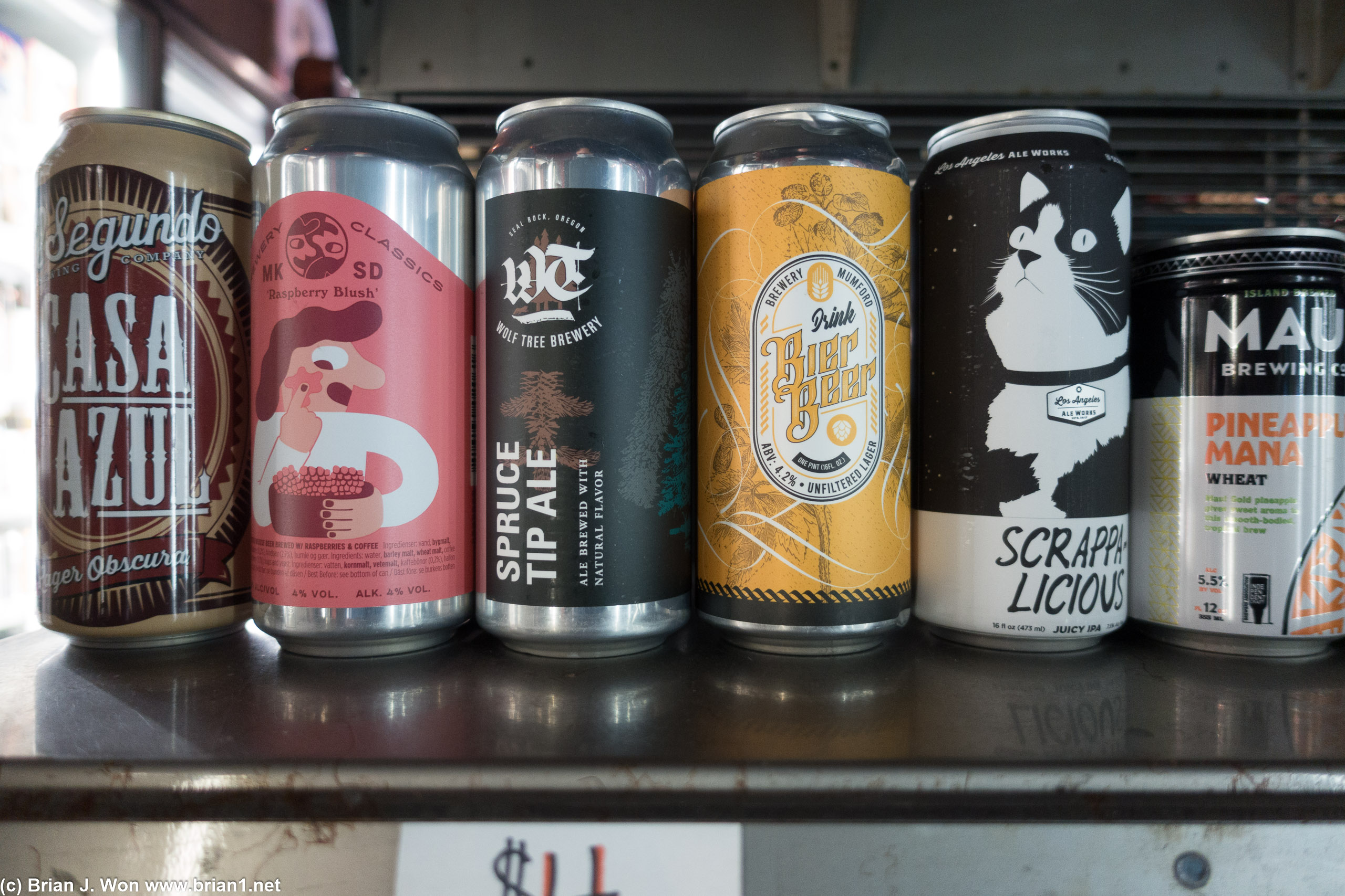 El Segundo, MK SD, Wolf Tree, Brewery Mumford, Los Angeles Ale Works, Maui Brewing.