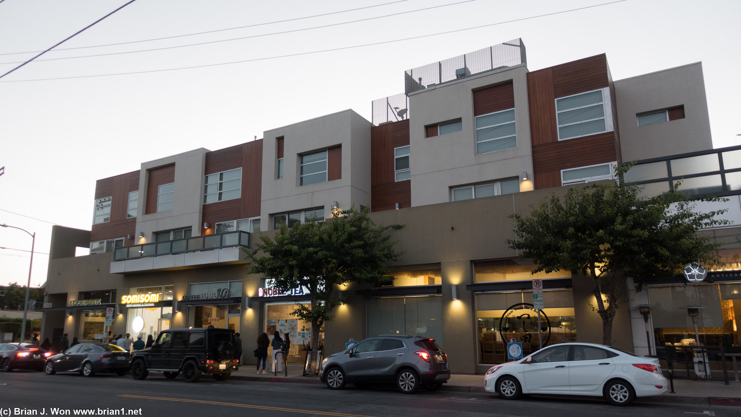 Sawtelle is pretty busy.