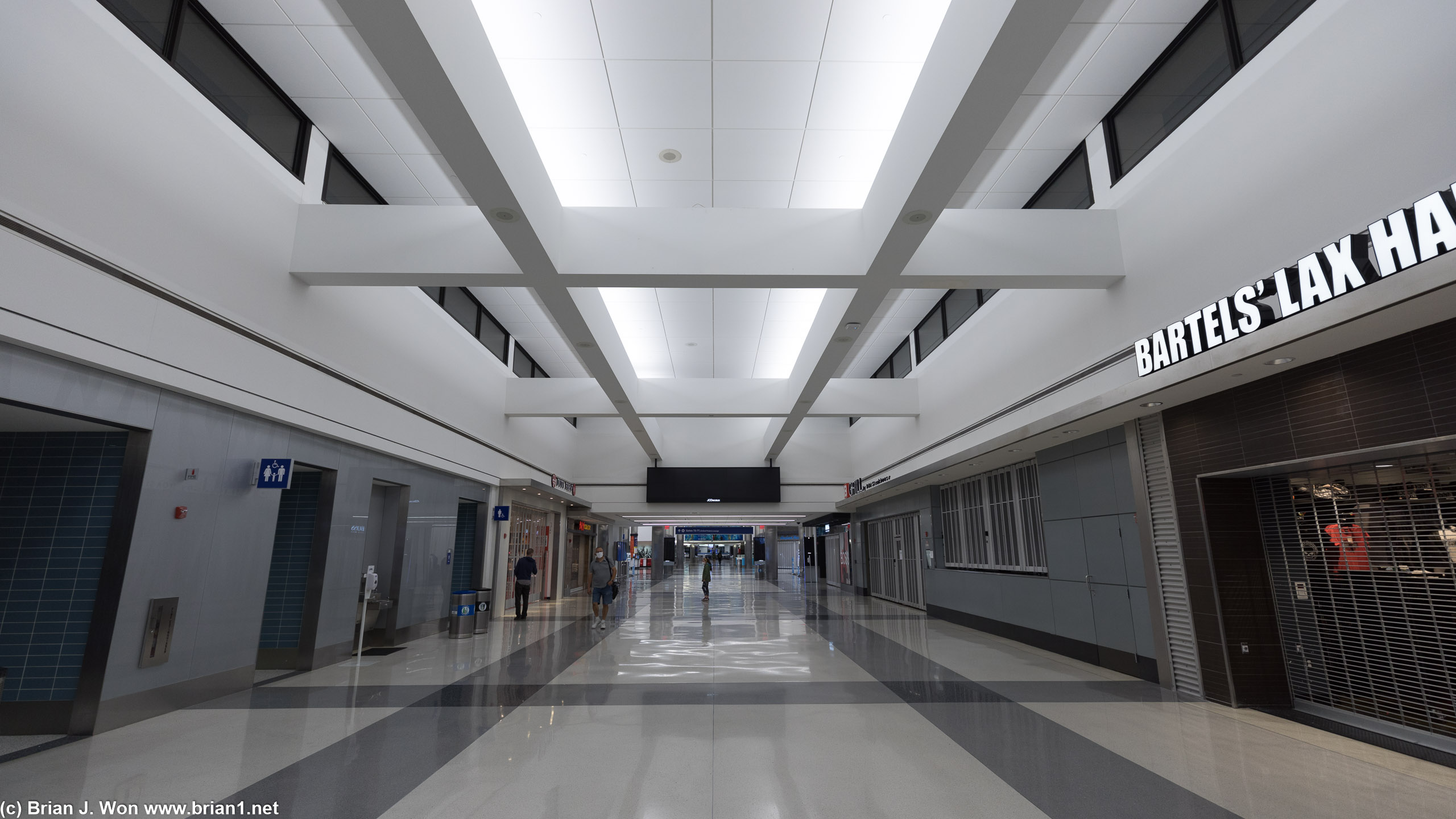 LAX is eeriely empty due to COVID-19.