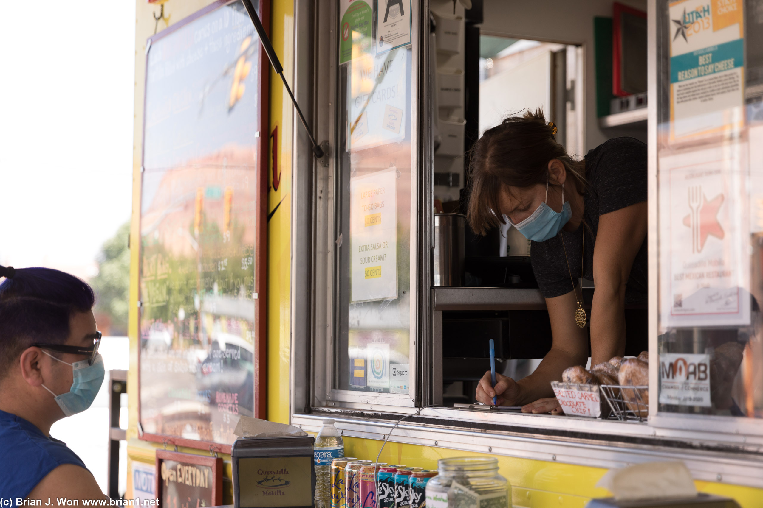 This food truck takes safety seriously.