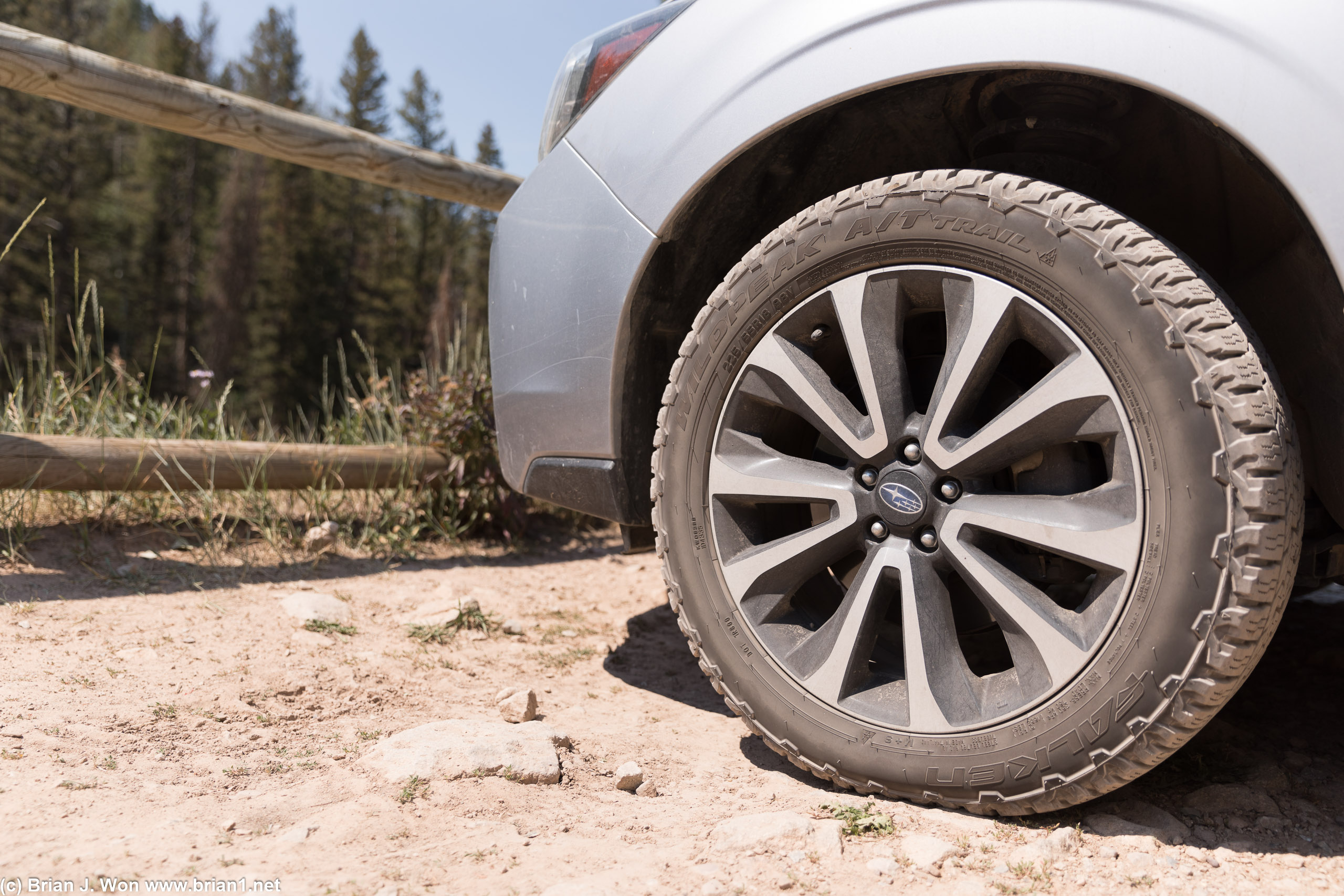 Subaru + knobby tires FTW.