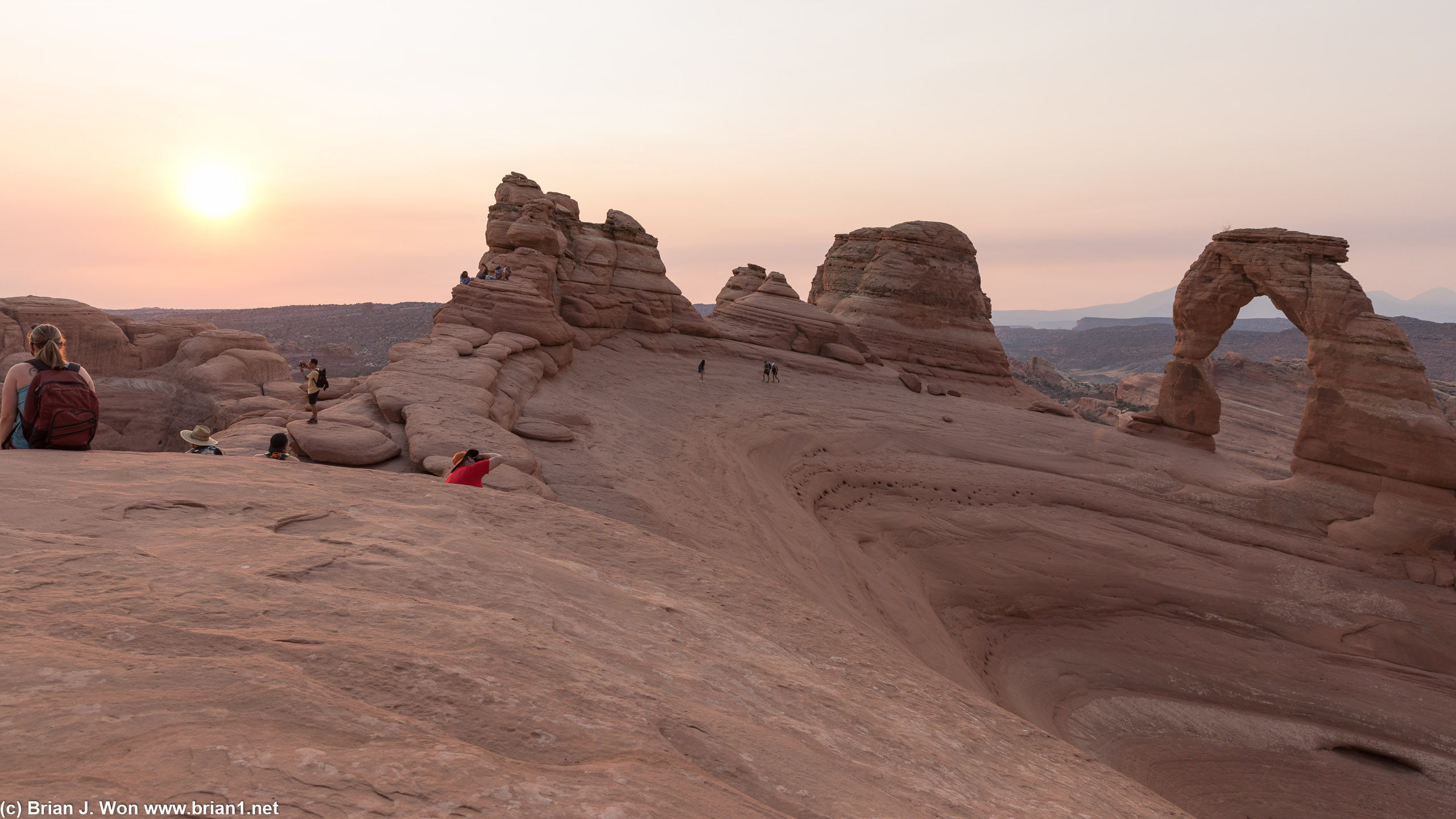 About an hour after sunrise.