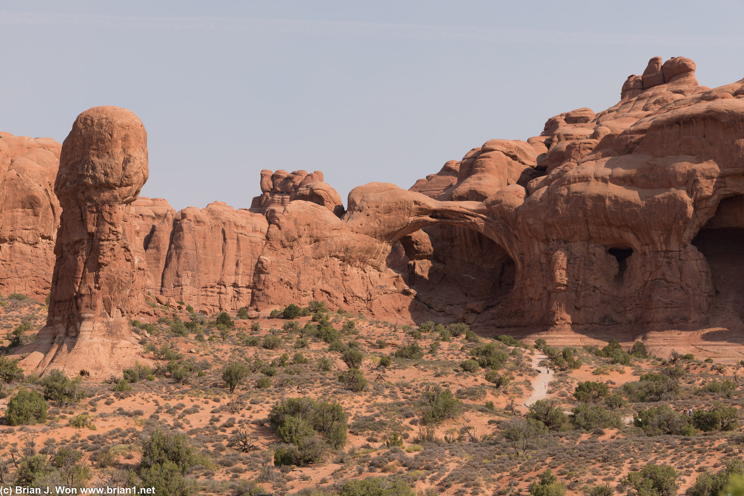 Double Arch, just shy of center.