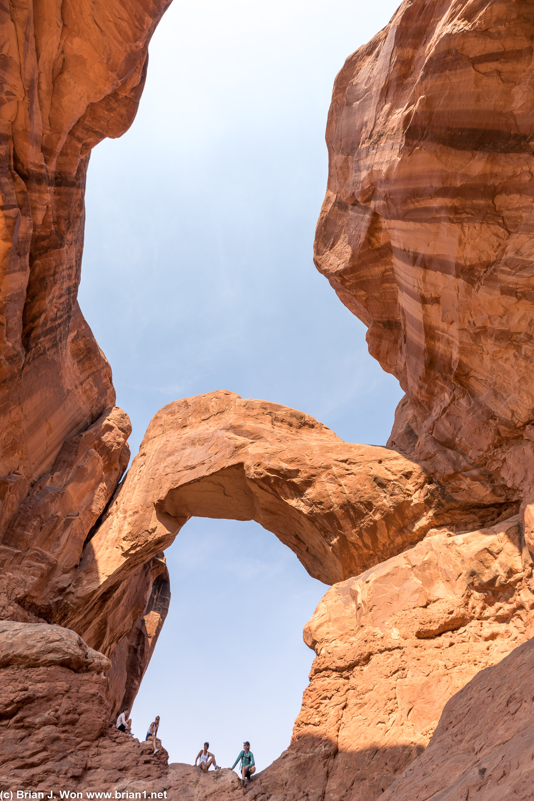The rear-most of the two arches that make up Double Arch.