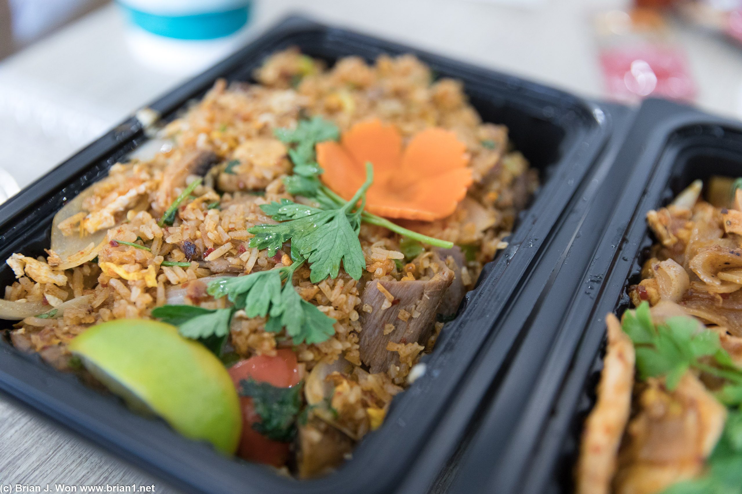 Fried rice was okay.