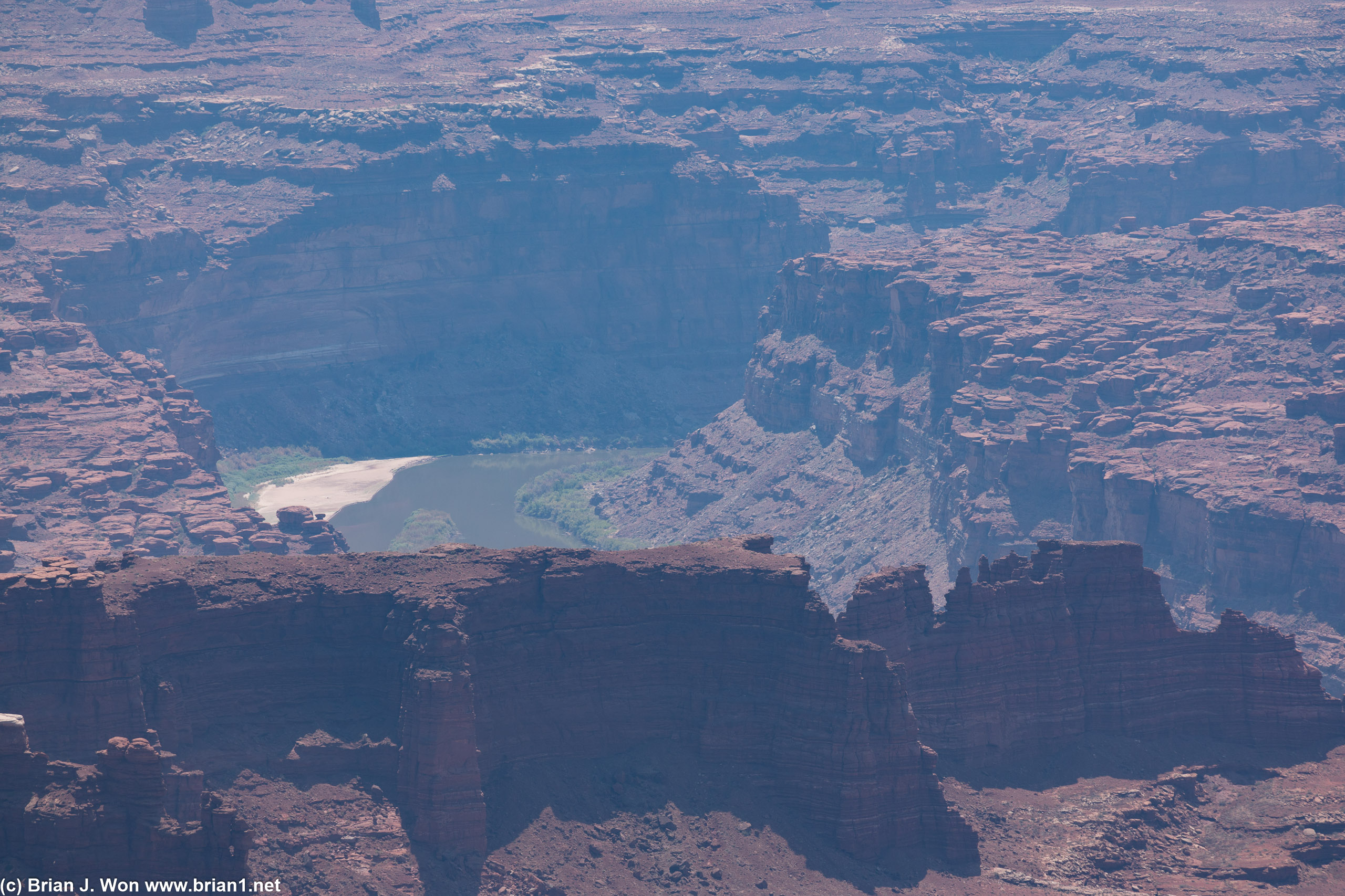 Zooming in on the Colorado River.