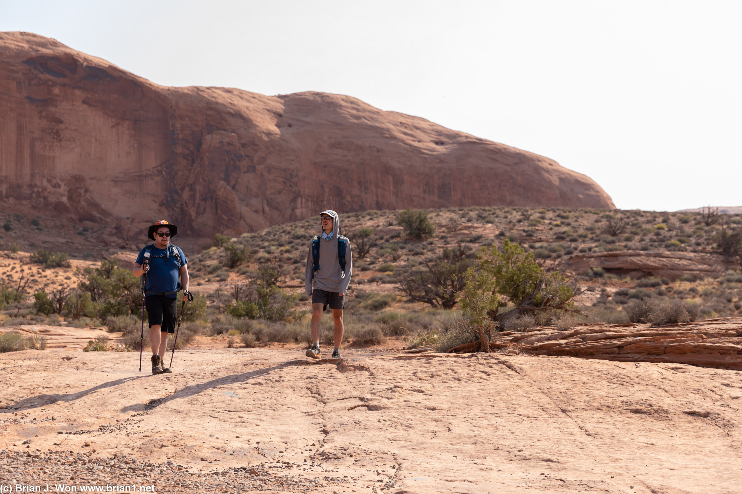 Intrepid hikers.