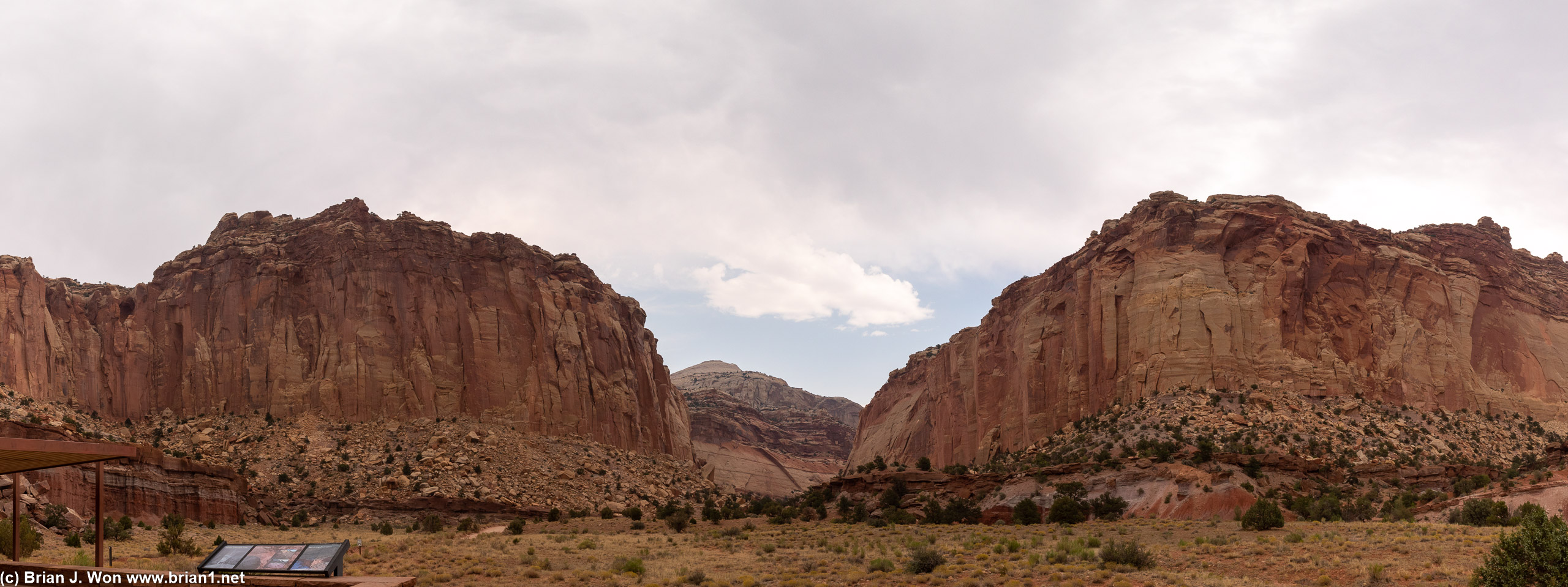 Southern end of the scenic drive's paved section.