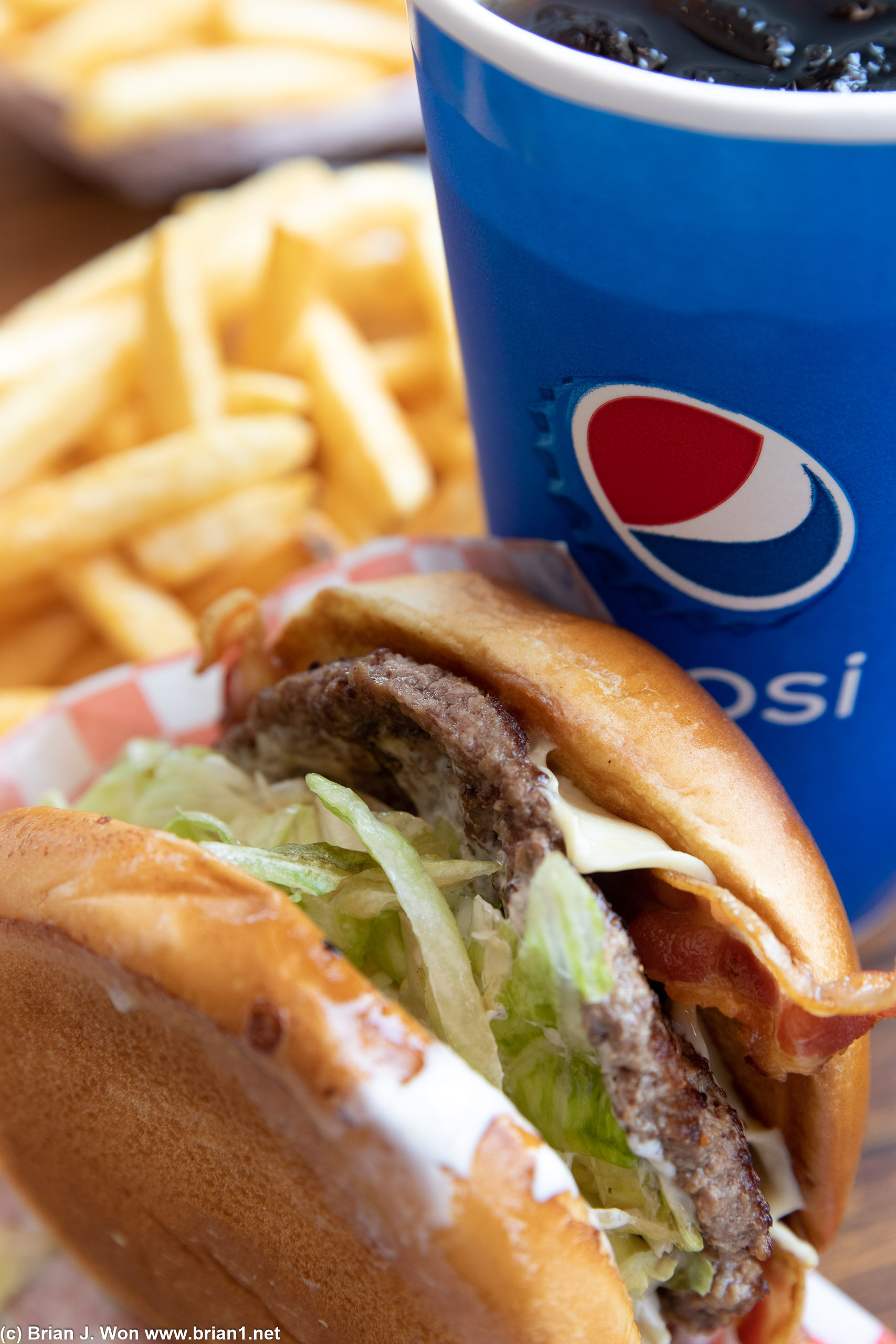 After the epic disaster that was the pies, the roughly McDonald's-quality burger was a relief.