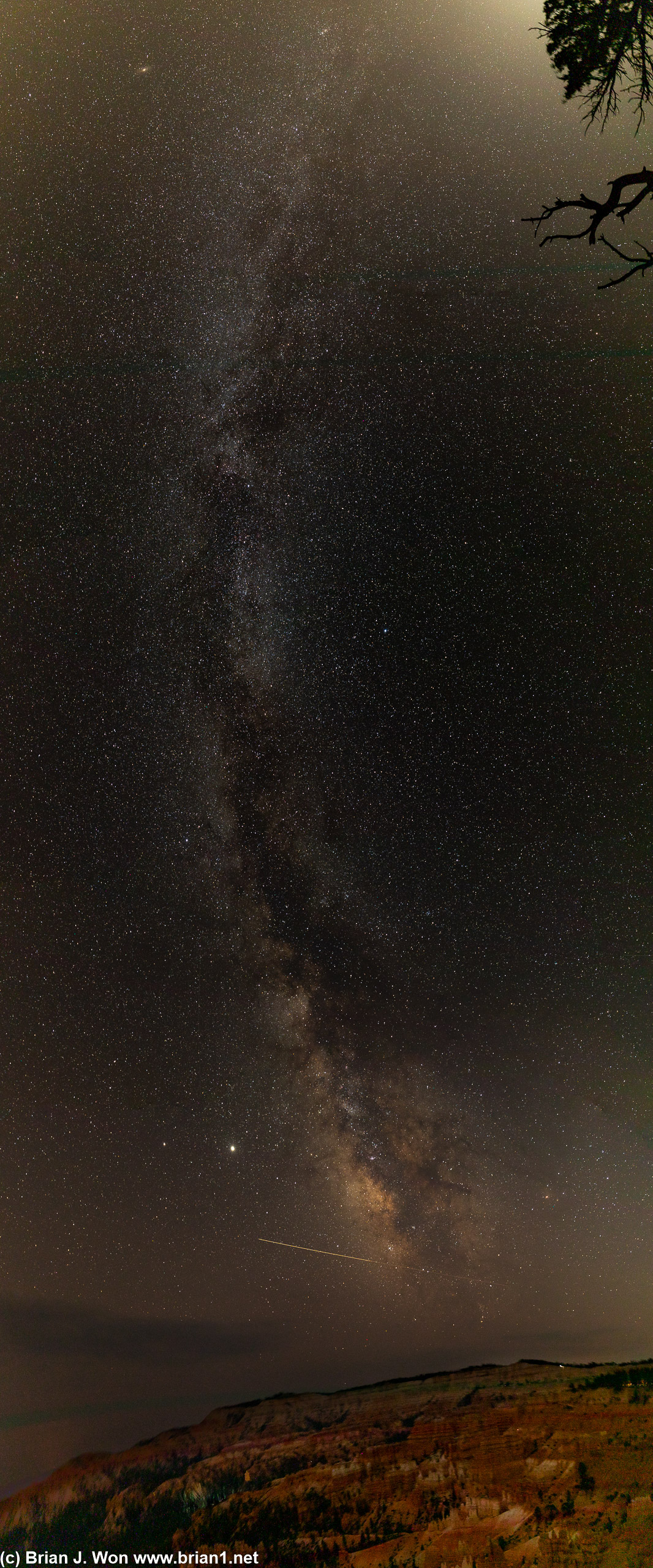 The Milky Way over Bryce Canyon.