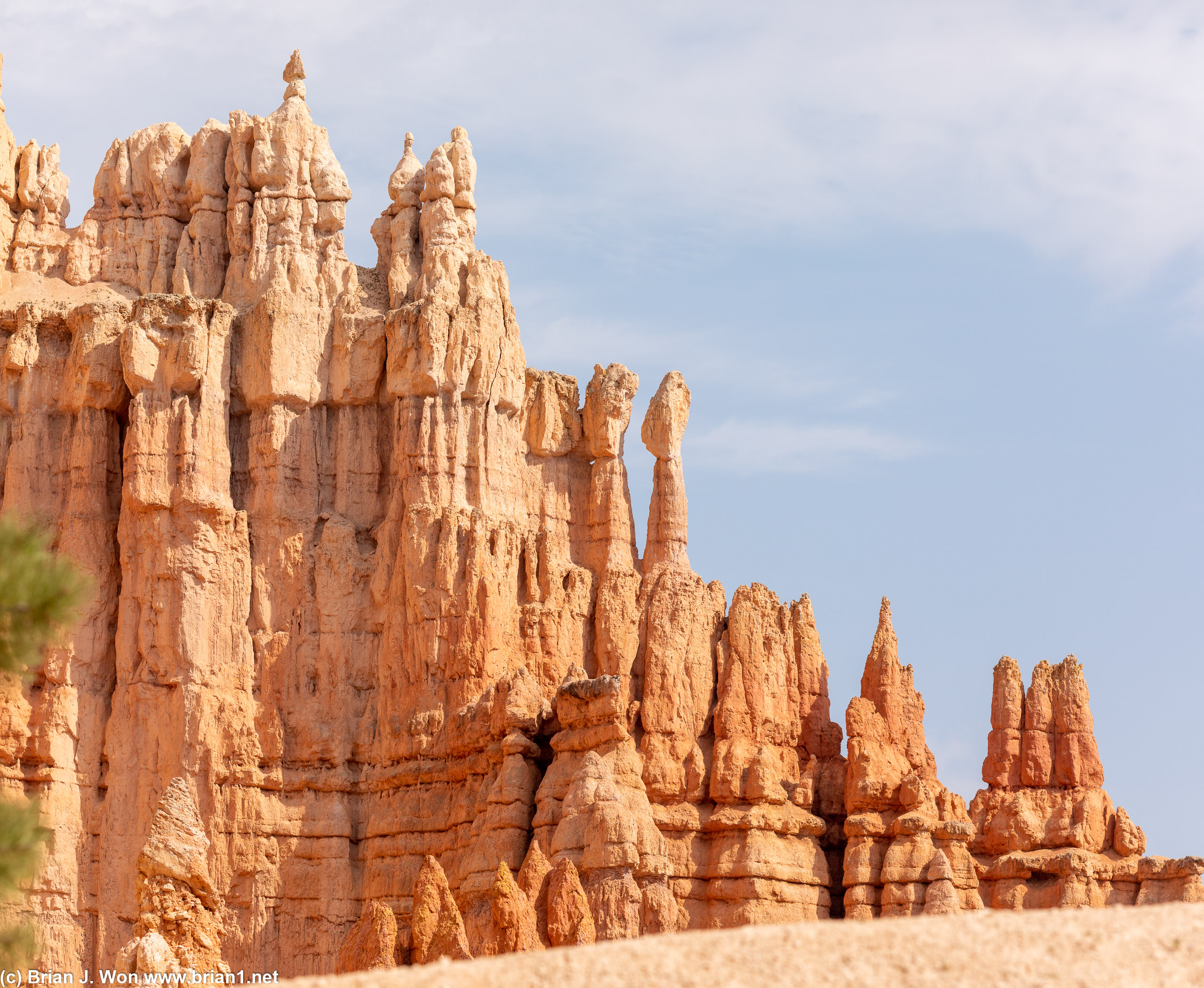 Ridges of hoodoos.