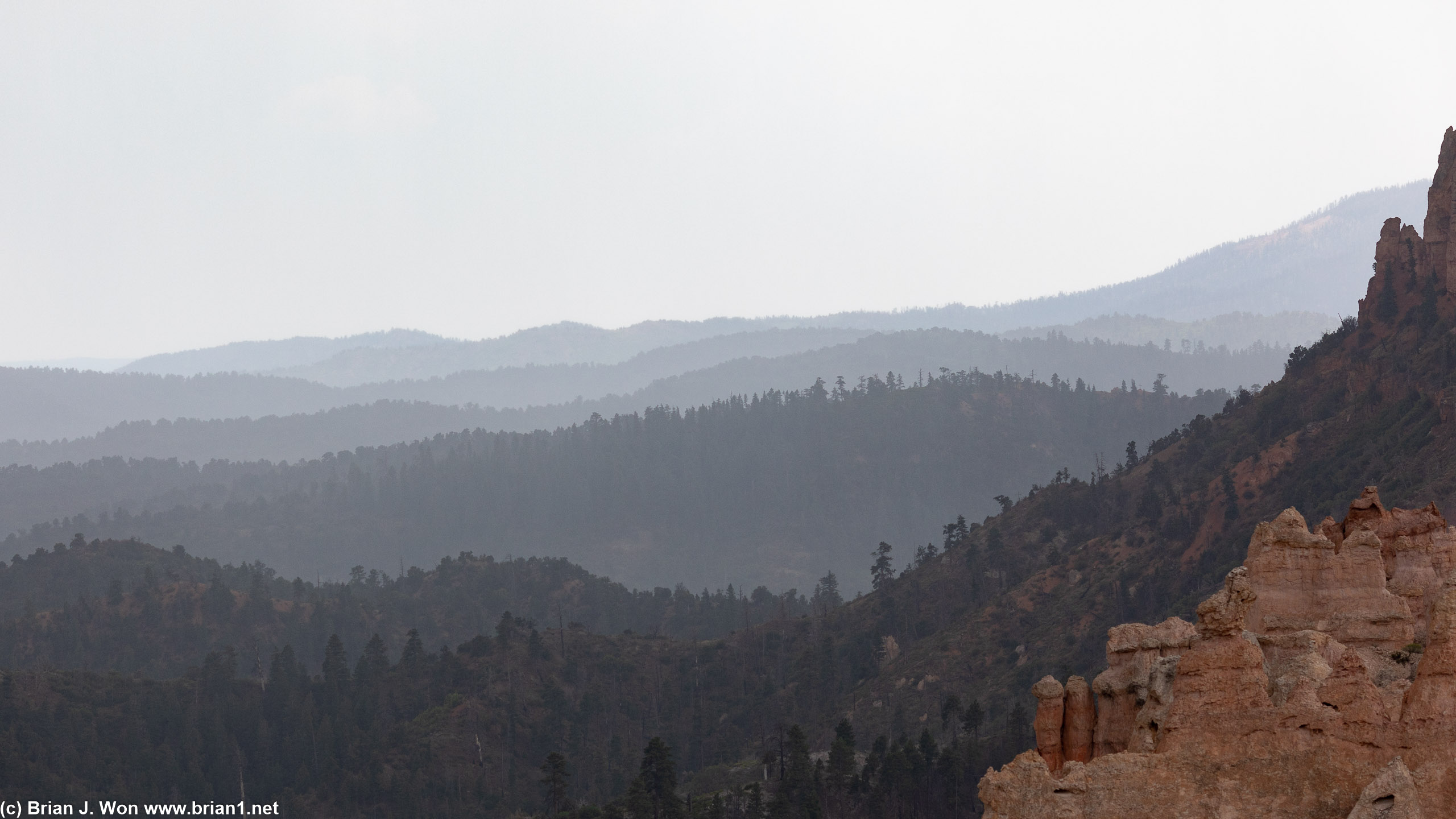 Layers upon layers at Swamp Canyon Overlook. And some occasional lightning.