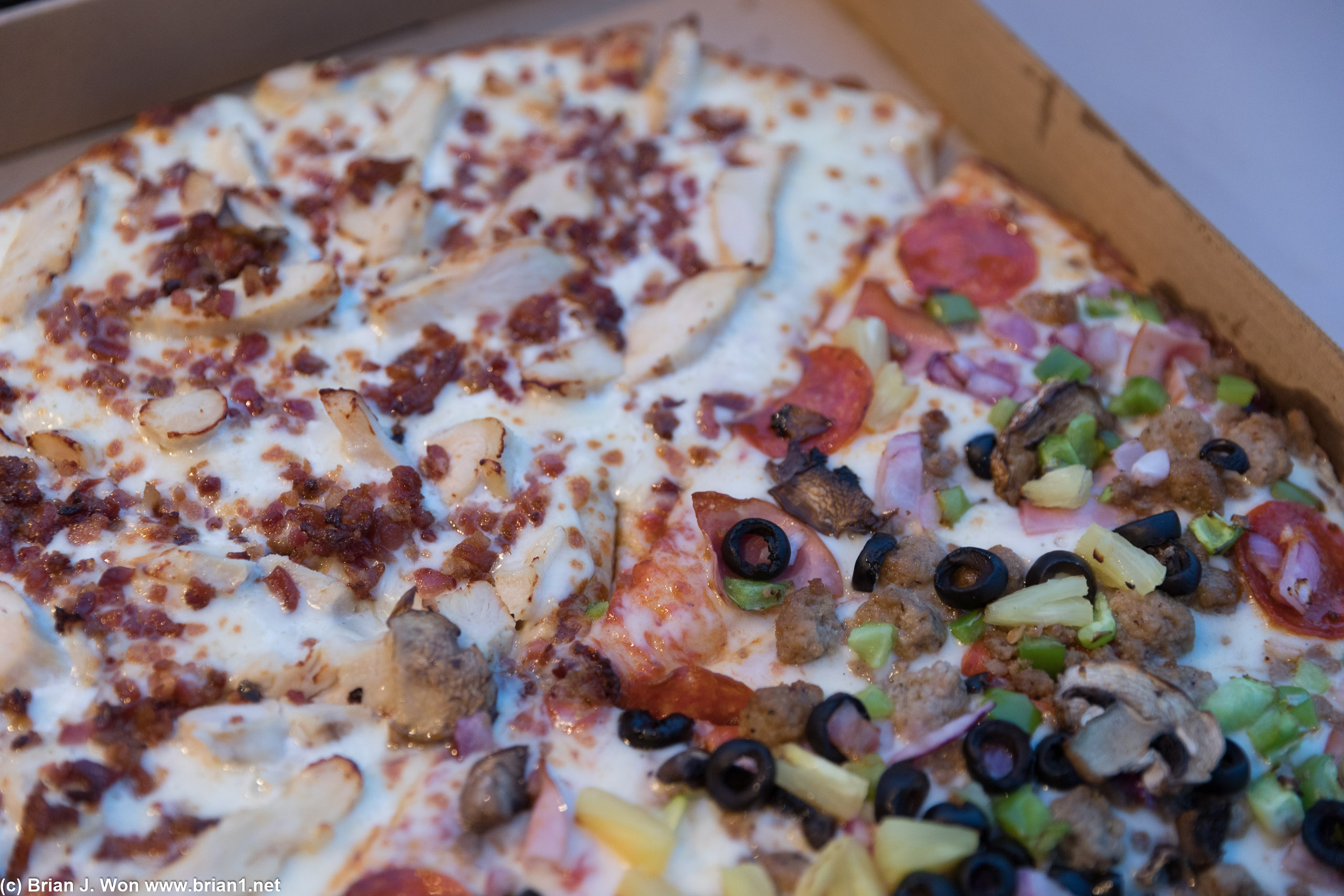 Pizza from Bryce Canyon Pizza was... acceptable.