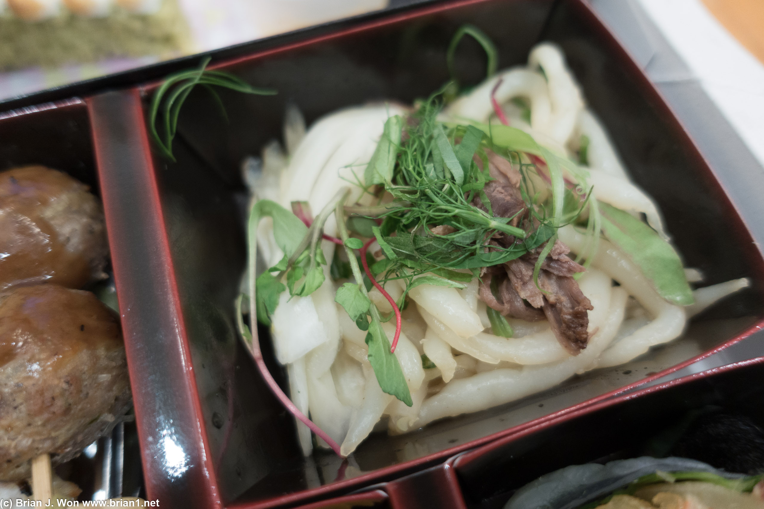 Spaetzle with beef.