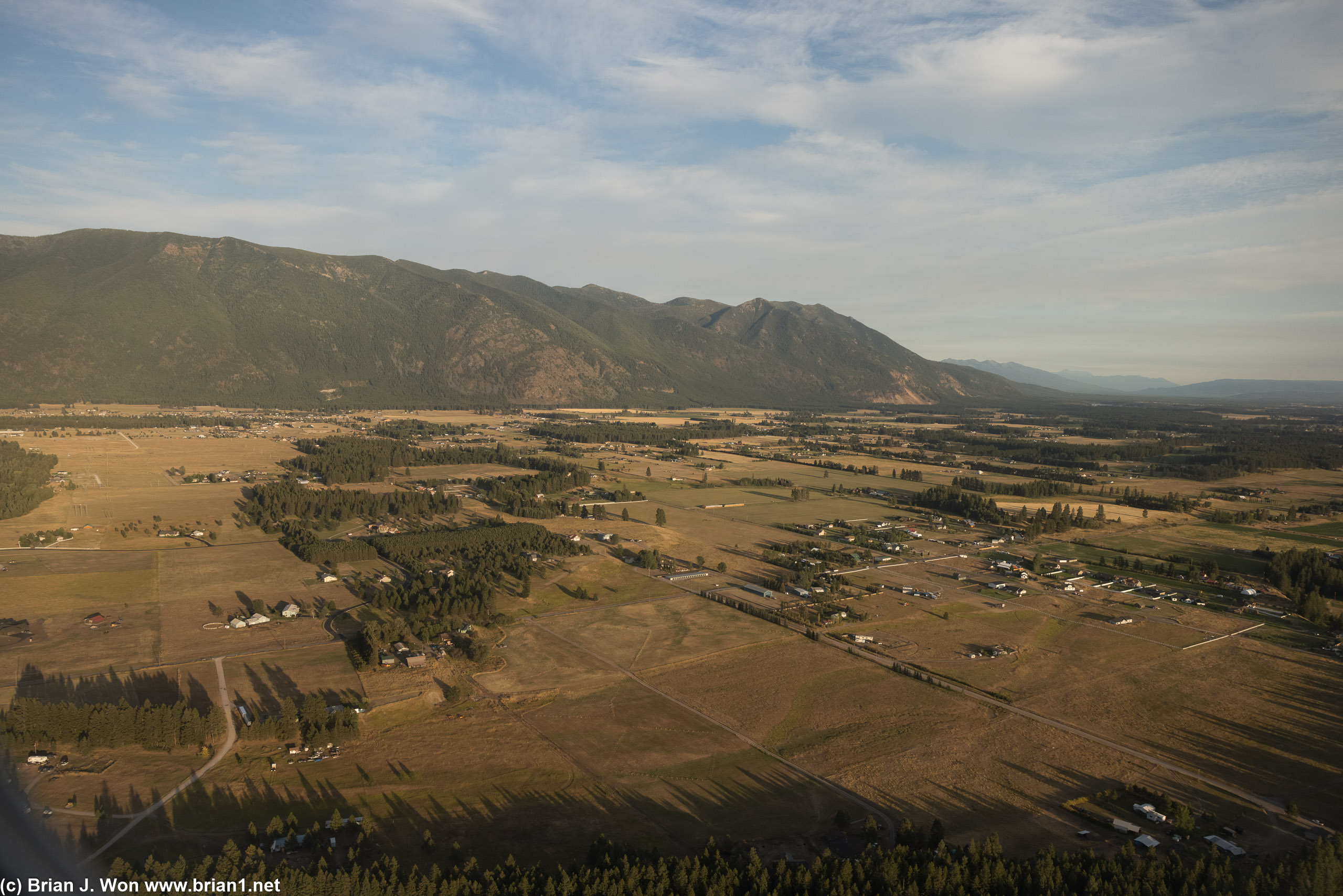 Farms everywhere.