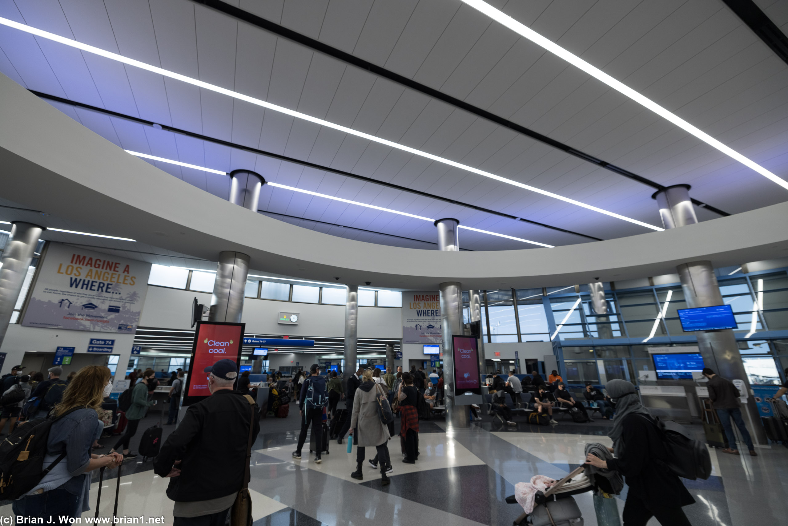 LAX is definitely not back to full capacity, but it's feeling more busy.
