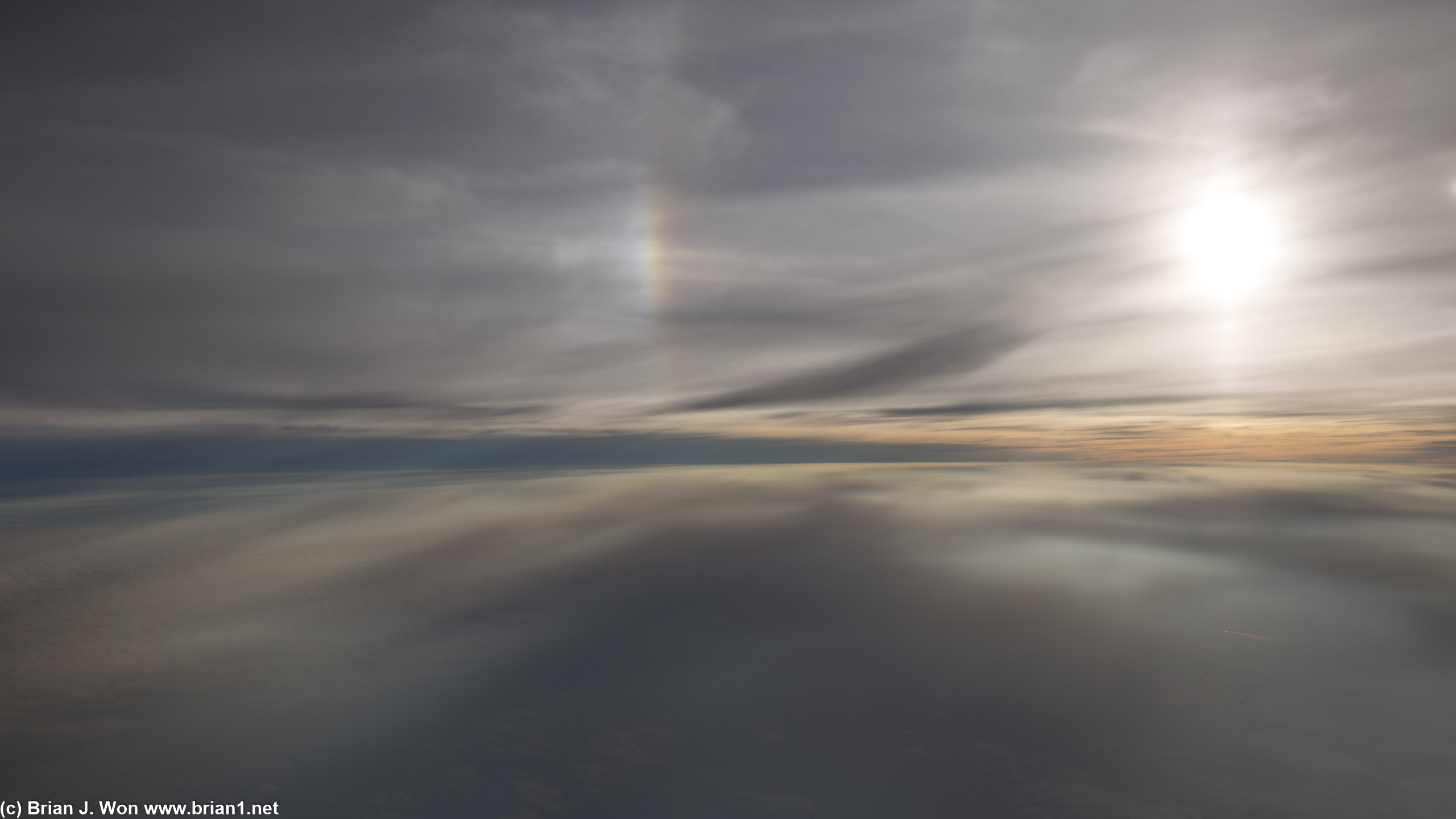 Halo around the sun.