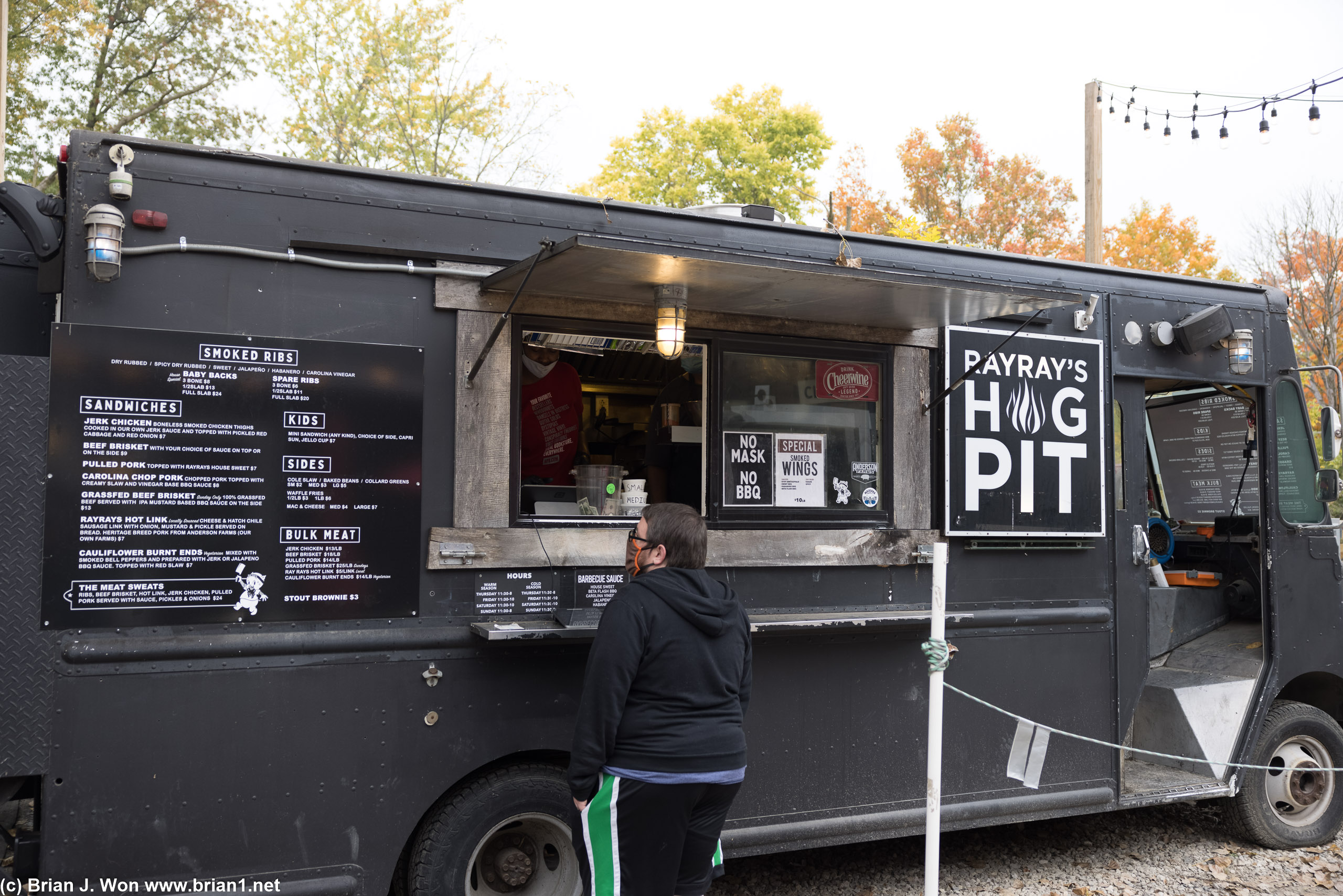 Ray Ray's Hog Pit in the parking lot.