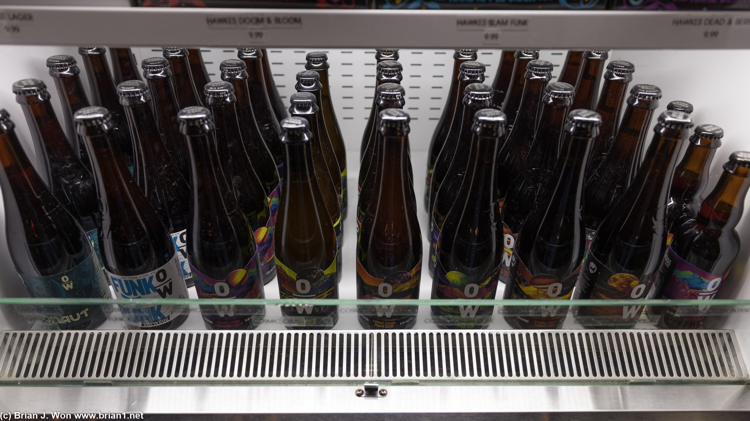 Brewdog OverWorks beer lineup.