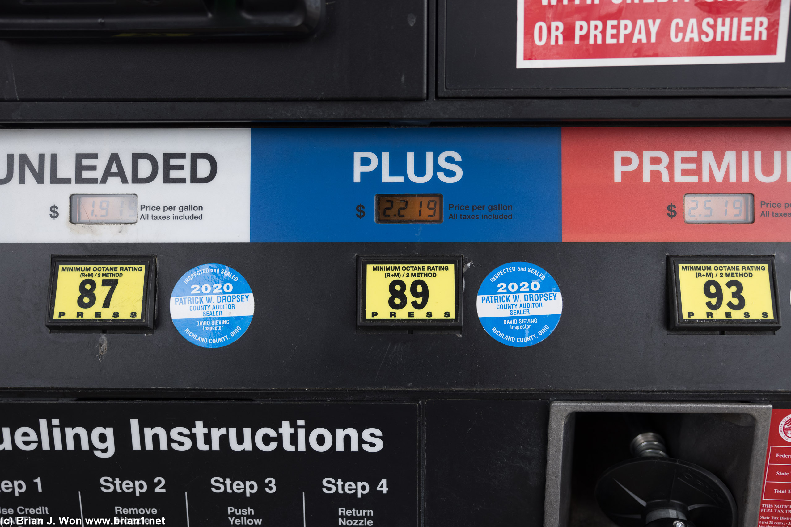Sub-$2/gal for regular, $2.519 for 93 octane??