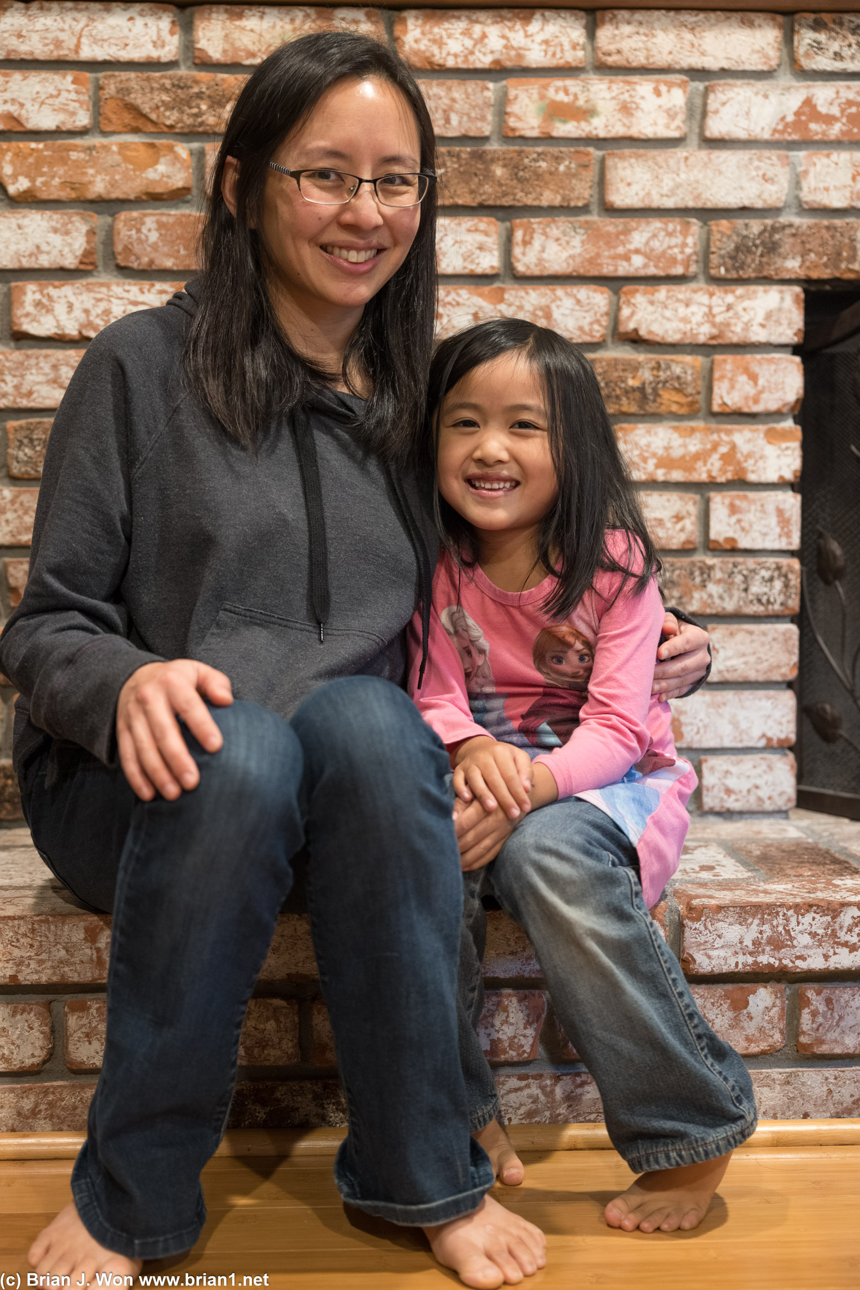 Mother and daughter.