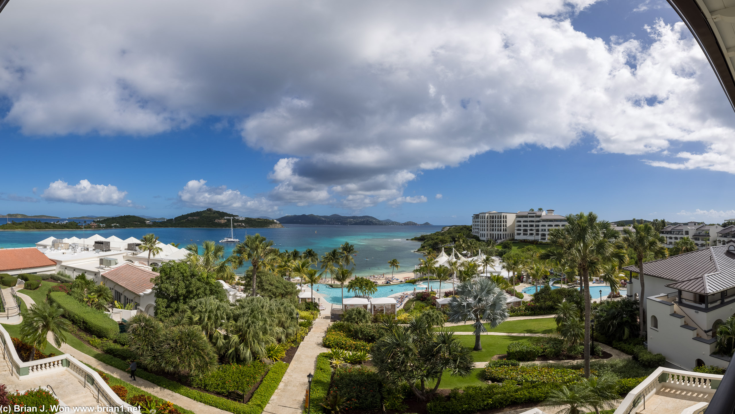 The sprawling Ritz-Carlton St. Thomas.